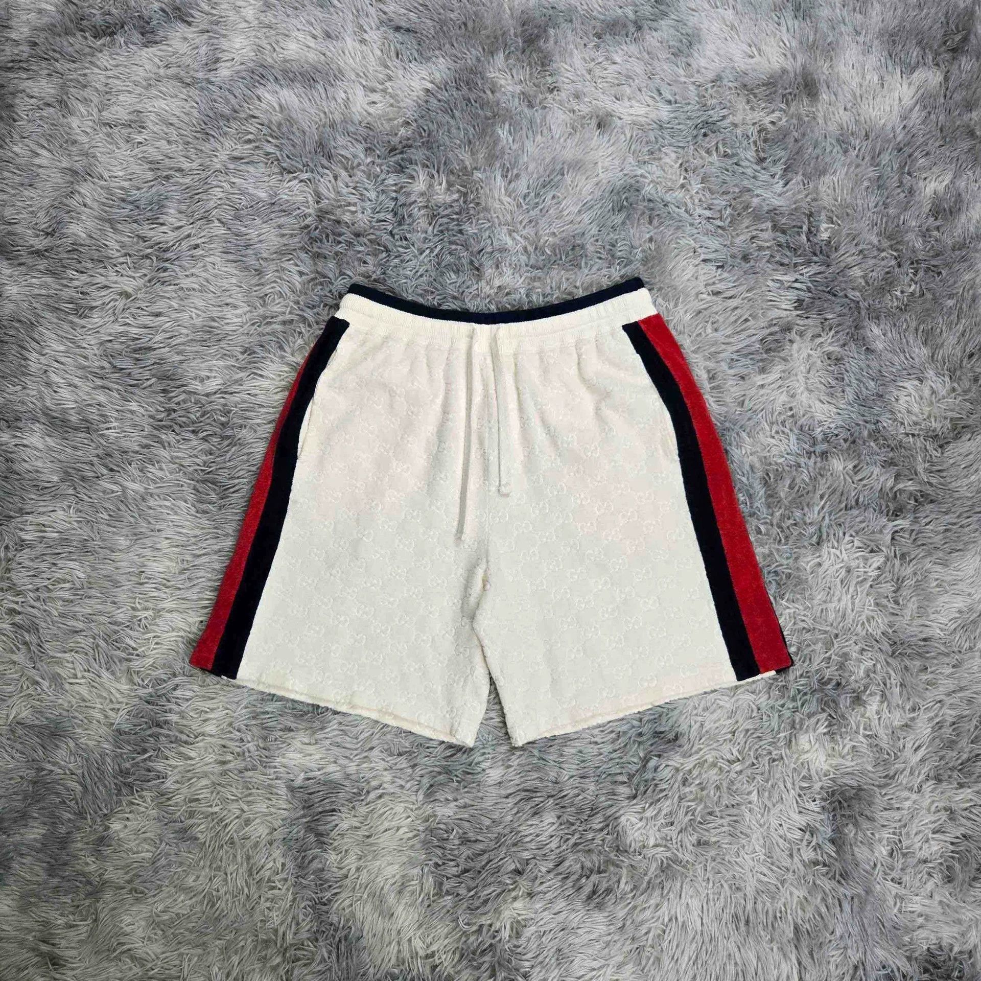 Gucci gucci gg pattern cotton shorts in white Size US 27 - 1 Thumbnail