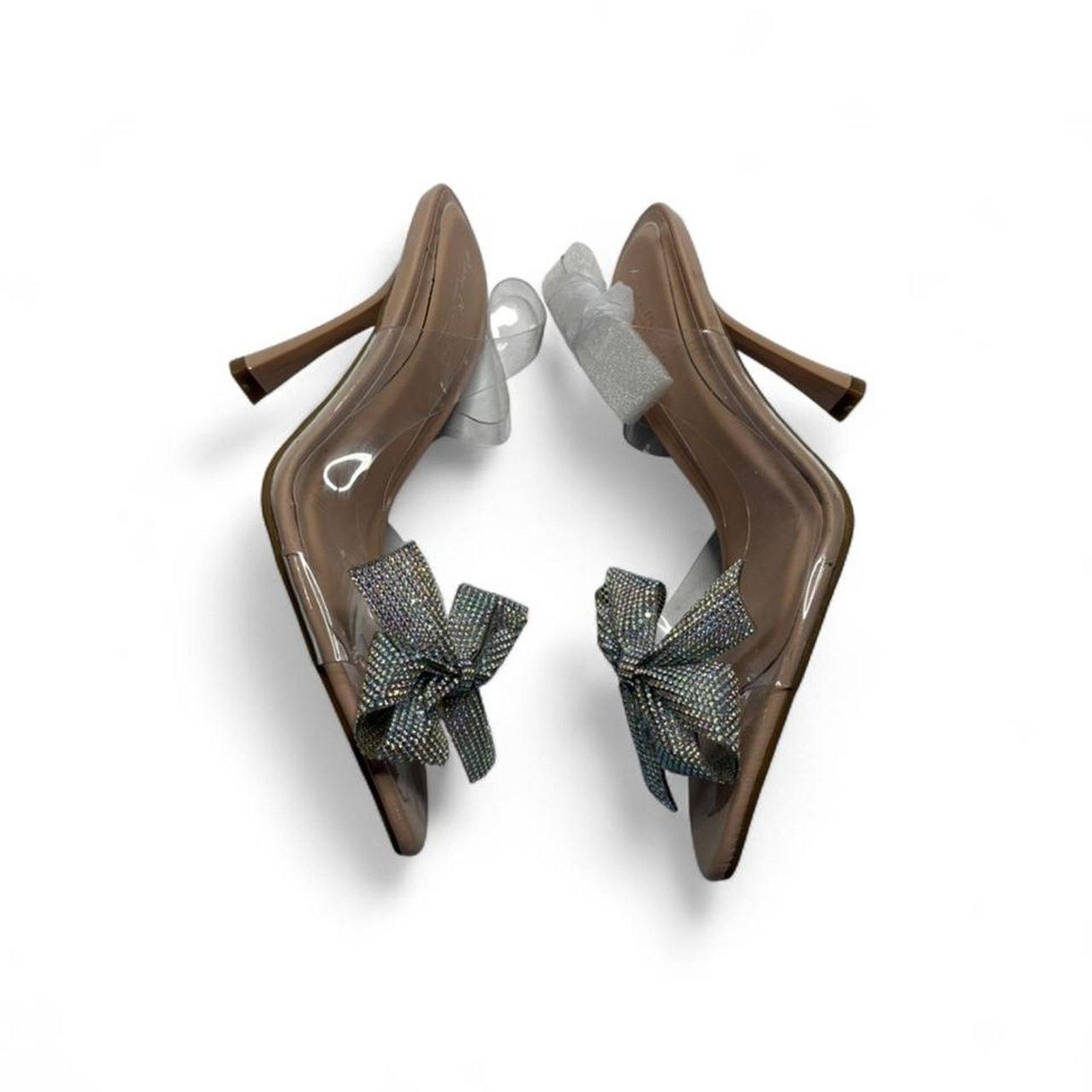Other Anne Michelle clear heels with cute iridescent bows size 6.5 Size US 6.5 / IT 36.5 - 4 Thumbnail