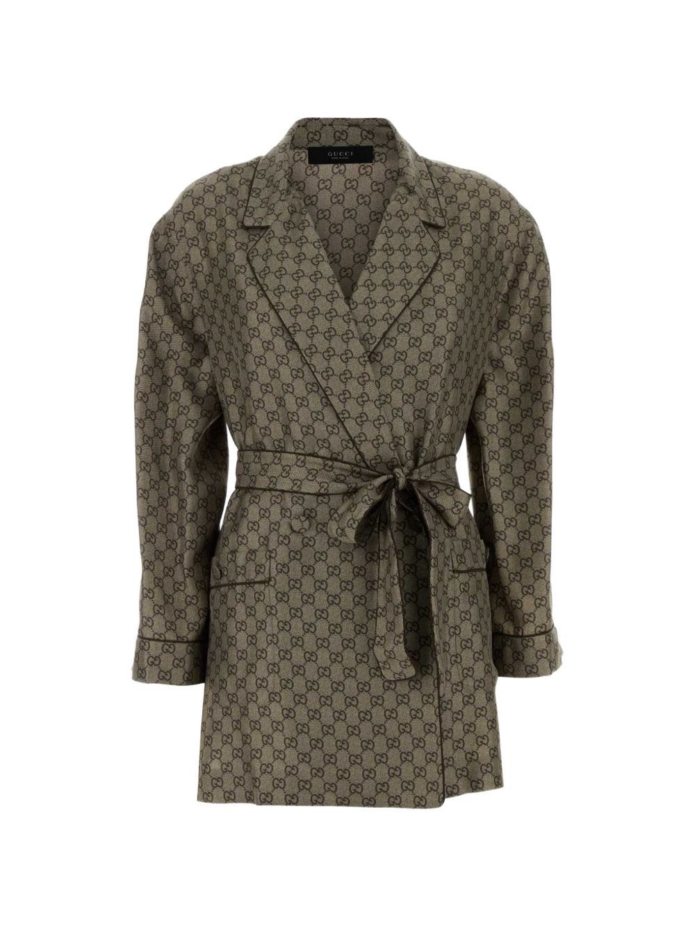 Gucci GG SILK SHIRT JACKET Size S / US 4 / IT 40 - 1 Thumbnail
