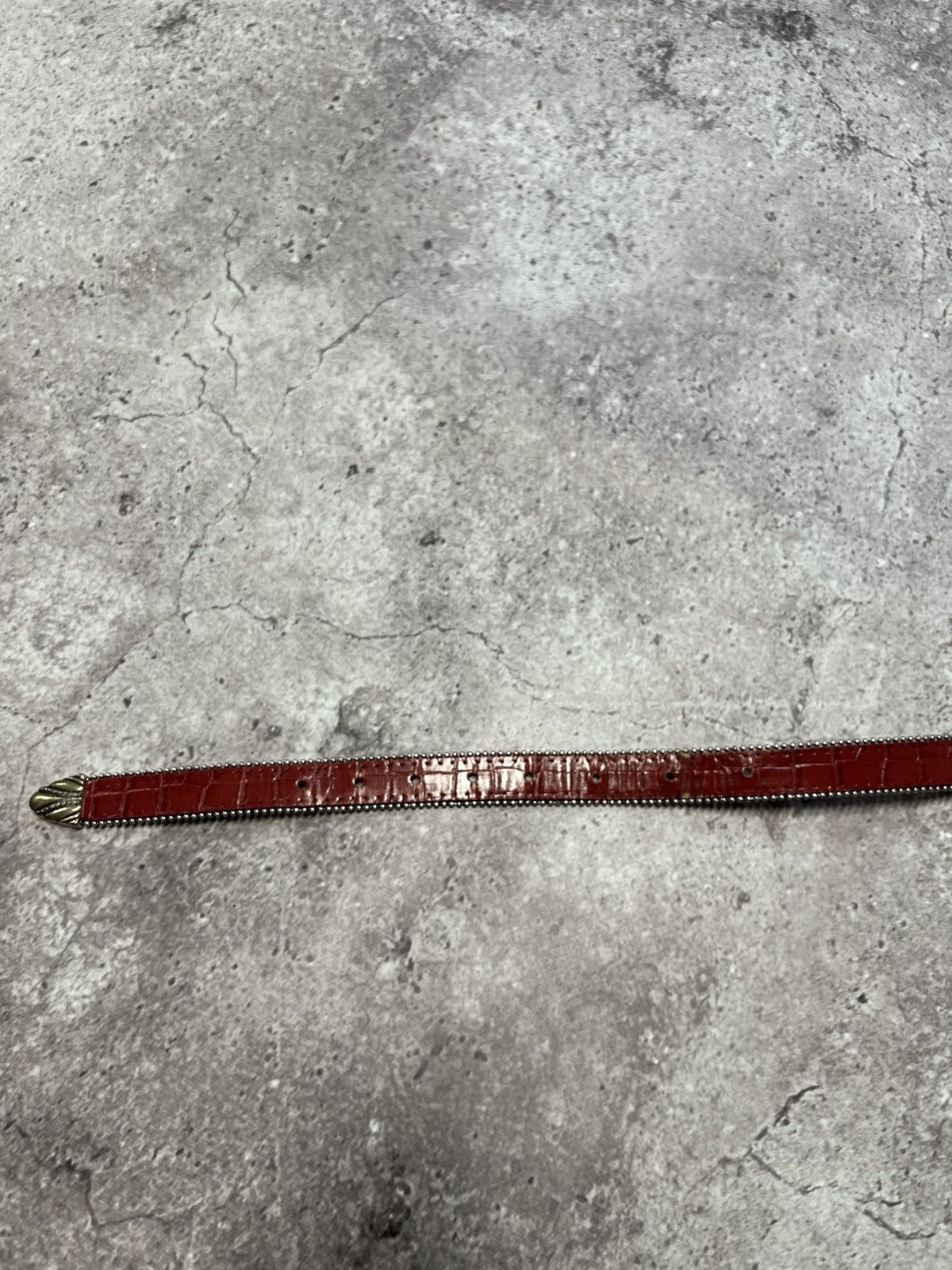 Japanese Brand 00’S NUMBER NINE STYLE JAPAN COWBOY Y2K RED BELT ARCHIVE Size ONE SIZE - 7 Thumbnail