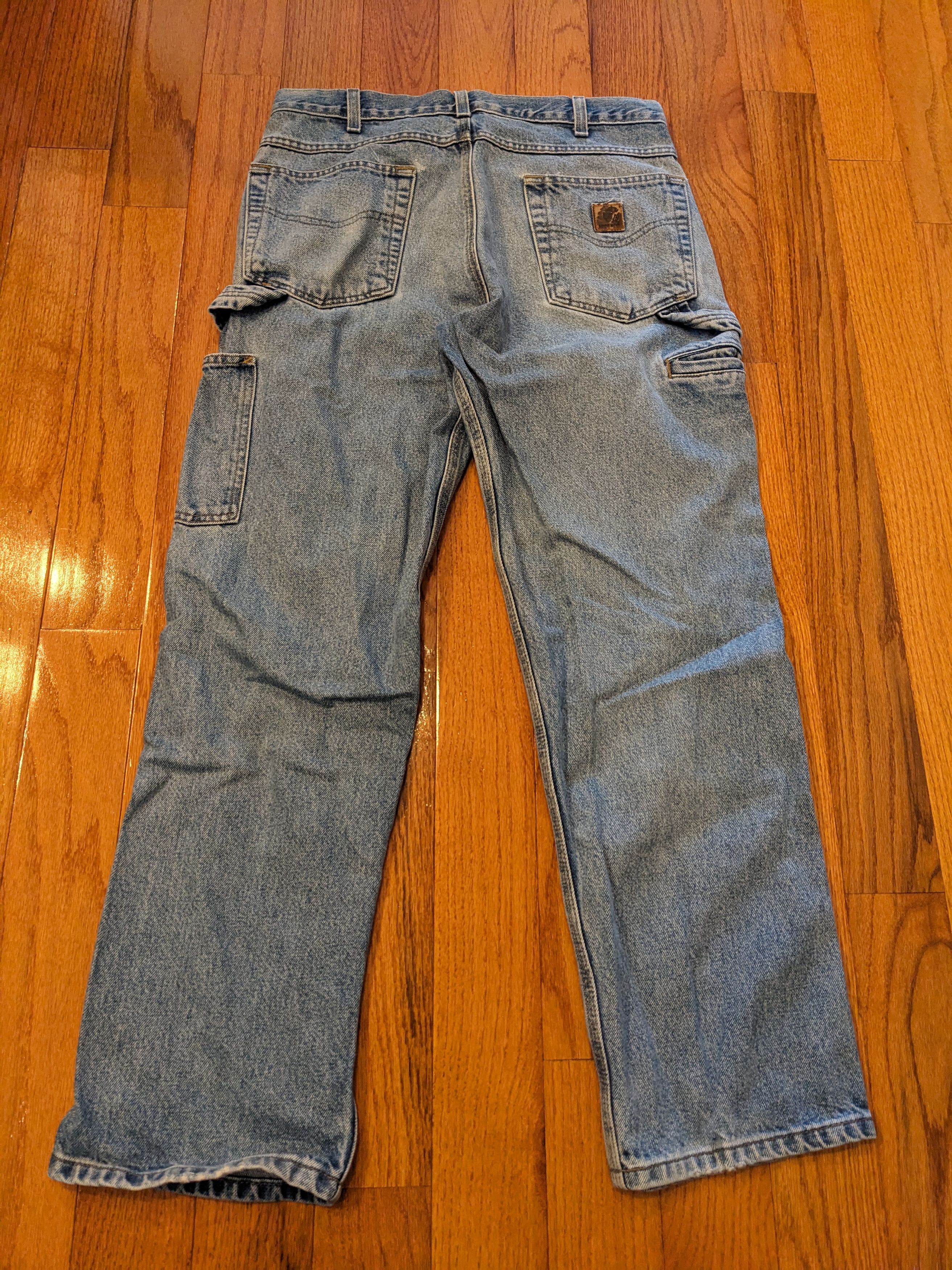Carhartt Vintage Carhartt 33x30 Relaxed Fit Blue Denim Jeans Size US 33 - 1 Thumbnail