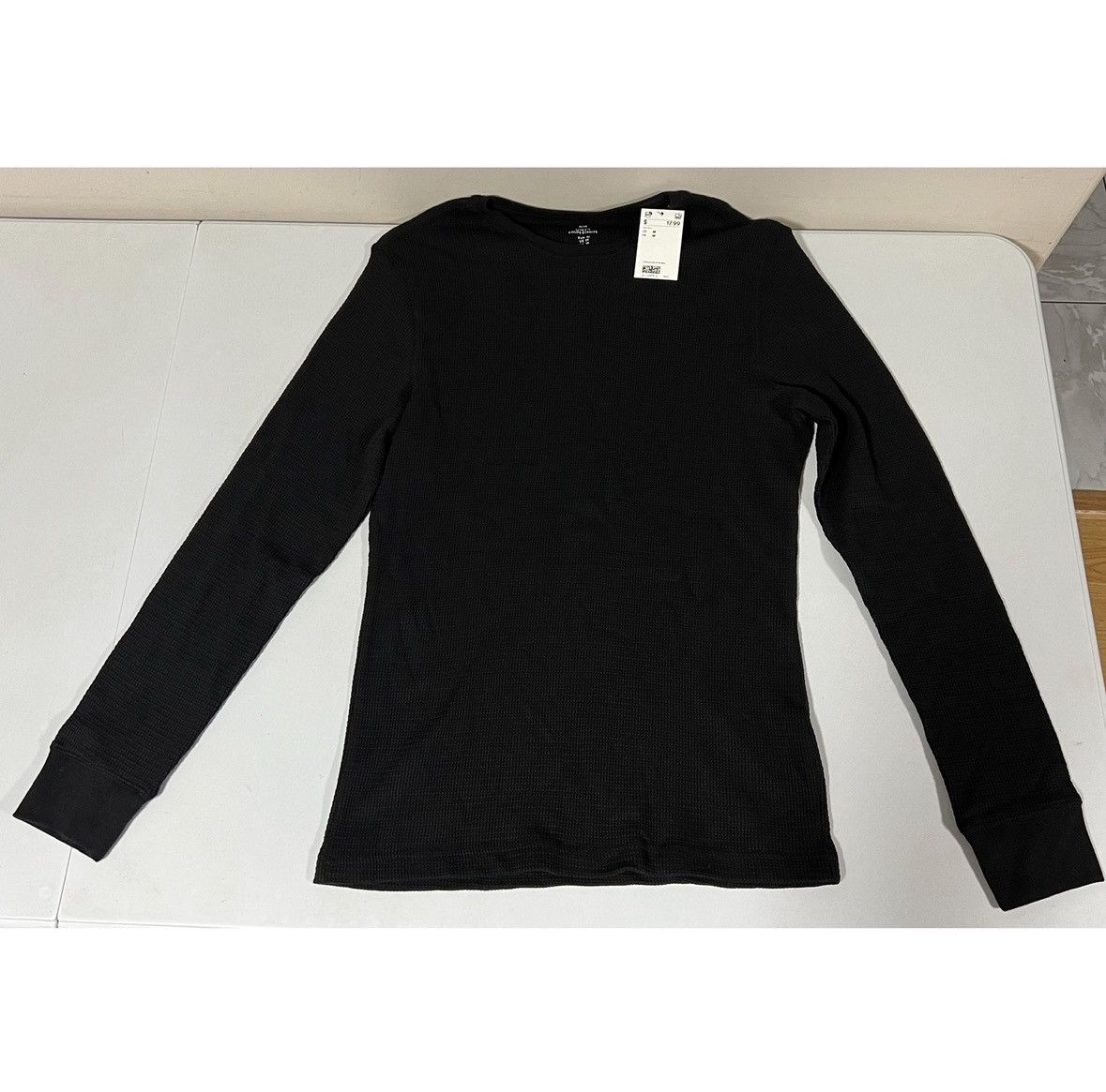 H&M H&M Black Long Sleeve Crewneck T-Shirt Top Tee Size M NWT ⛓️ Size US M / EU 48-50 / 2 - 2 Thumbnail