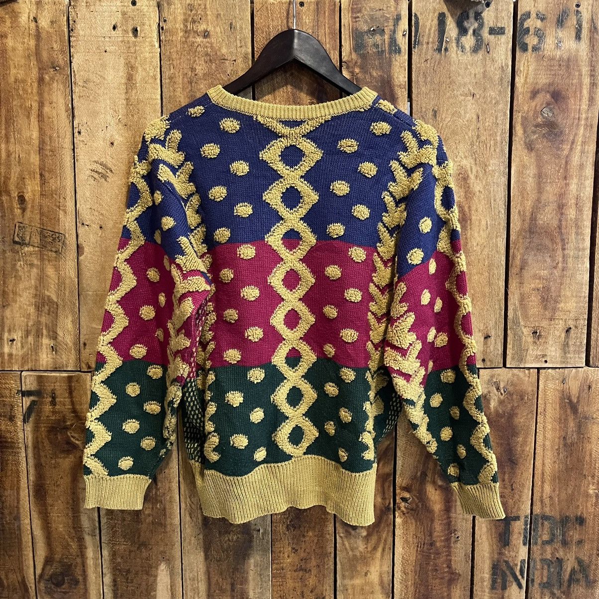 Japanese Brand × Vintage Vintage Rare Pattern Knitwear Multicolour Size US M / EU 48-50 / 2 - 2 Thumbnail
