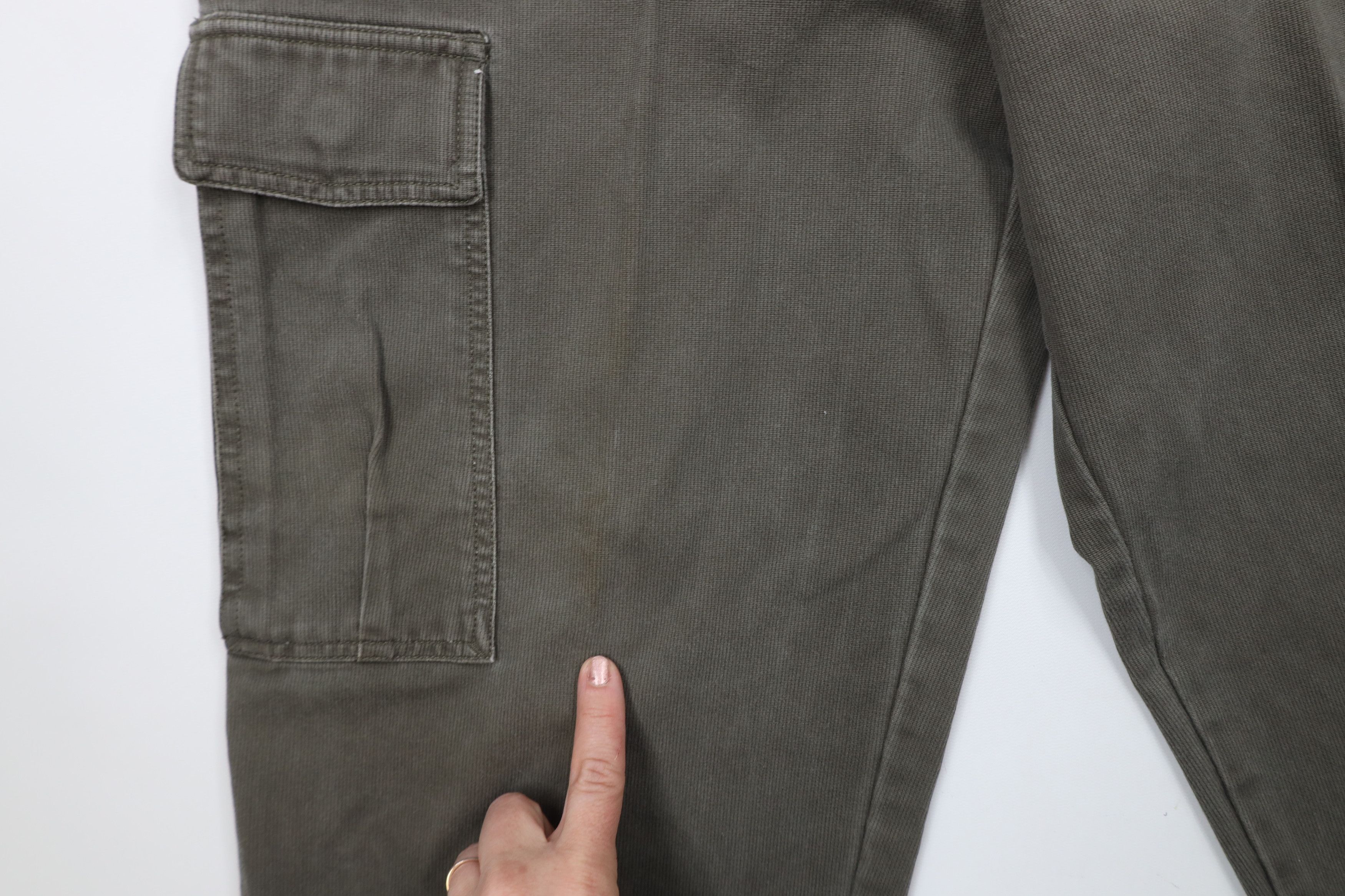 Vintage Vintage 90s Y2K Streetwear Whipcord Wide Leg Cargo Pants Size US 30 / EU 46 - 5 Thumbnail