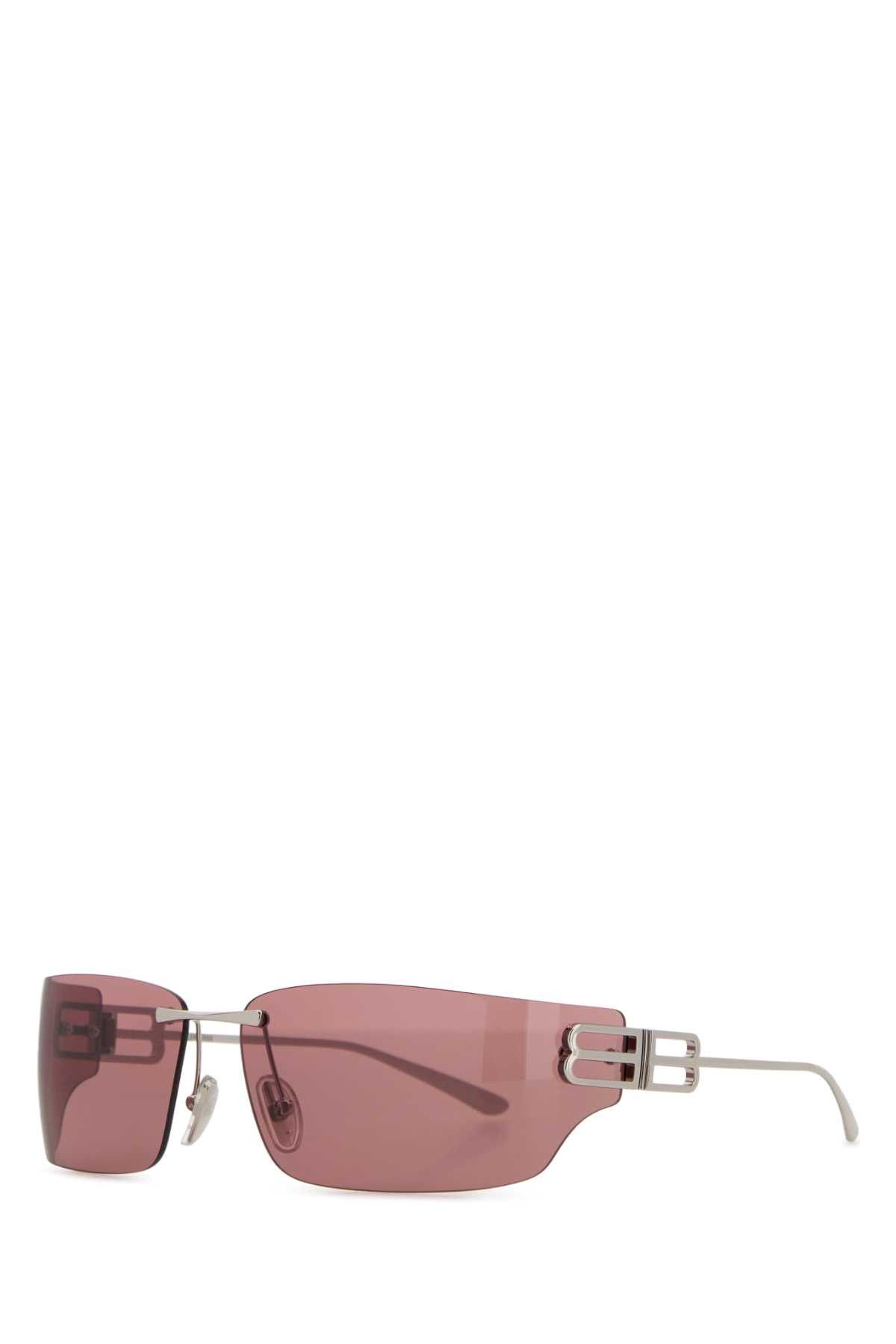 Balenciaga Silver Metal Gossip Sunglasses Size ONE SIZE - 1 Thumbnail
