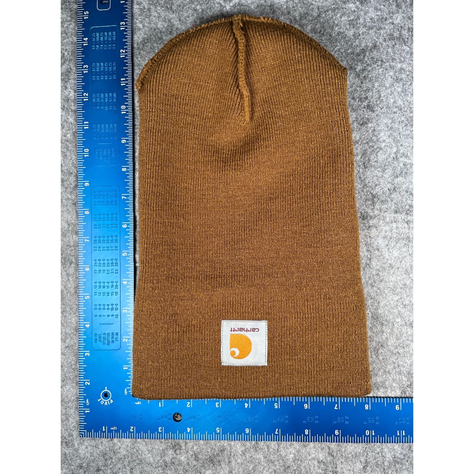 Carhartt Carhartt Beanie Hat One Size Adult Brown Knit 100% Acrylic USA Workwear Winter Summer Spring Fall Mens Size ONE SIZE - 5 Thumbnail