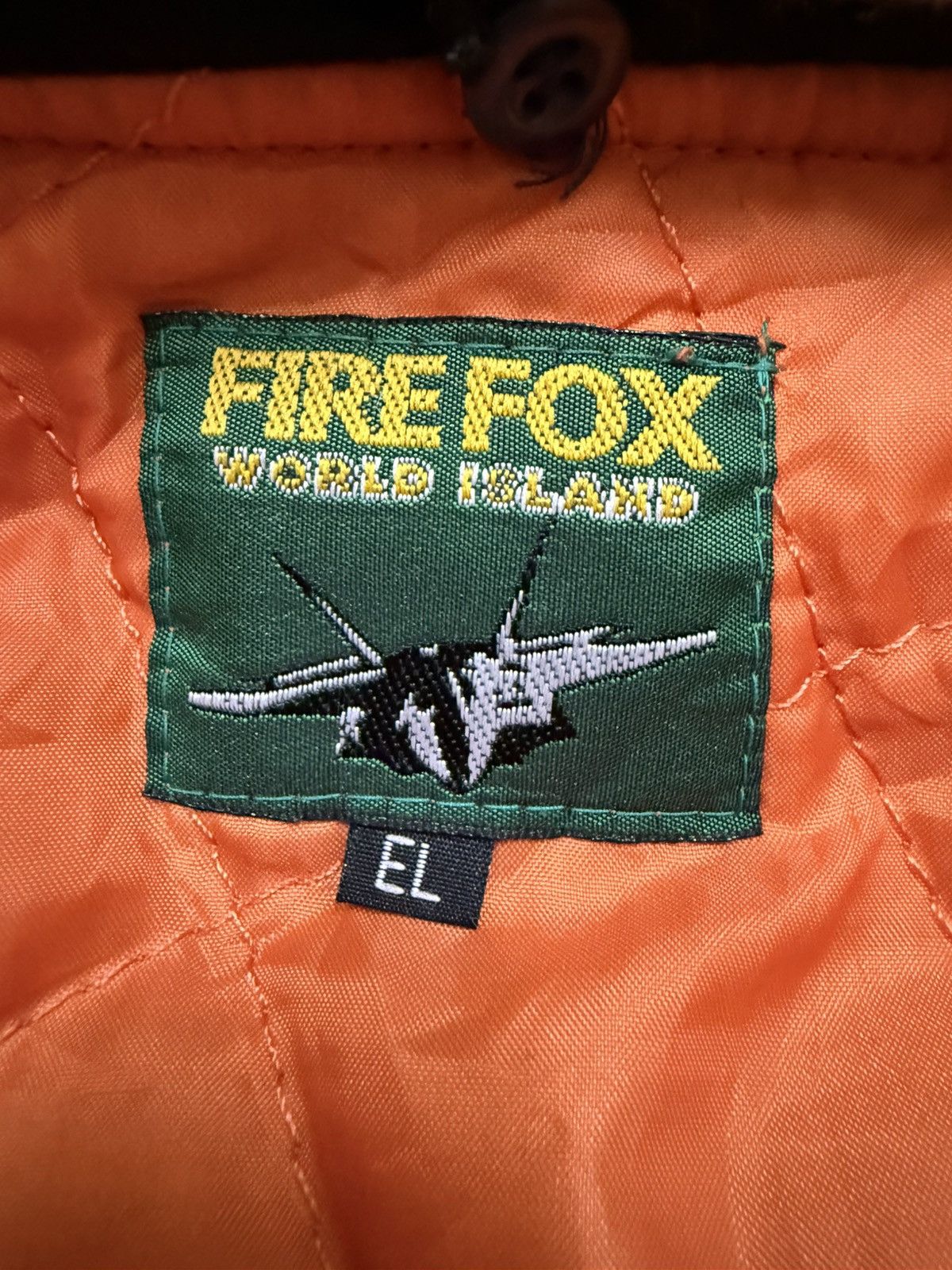 Vintage Fire fox world island faux fur bomber jacket Size US XL / EU 56 / 4 - 9 Thumbnail