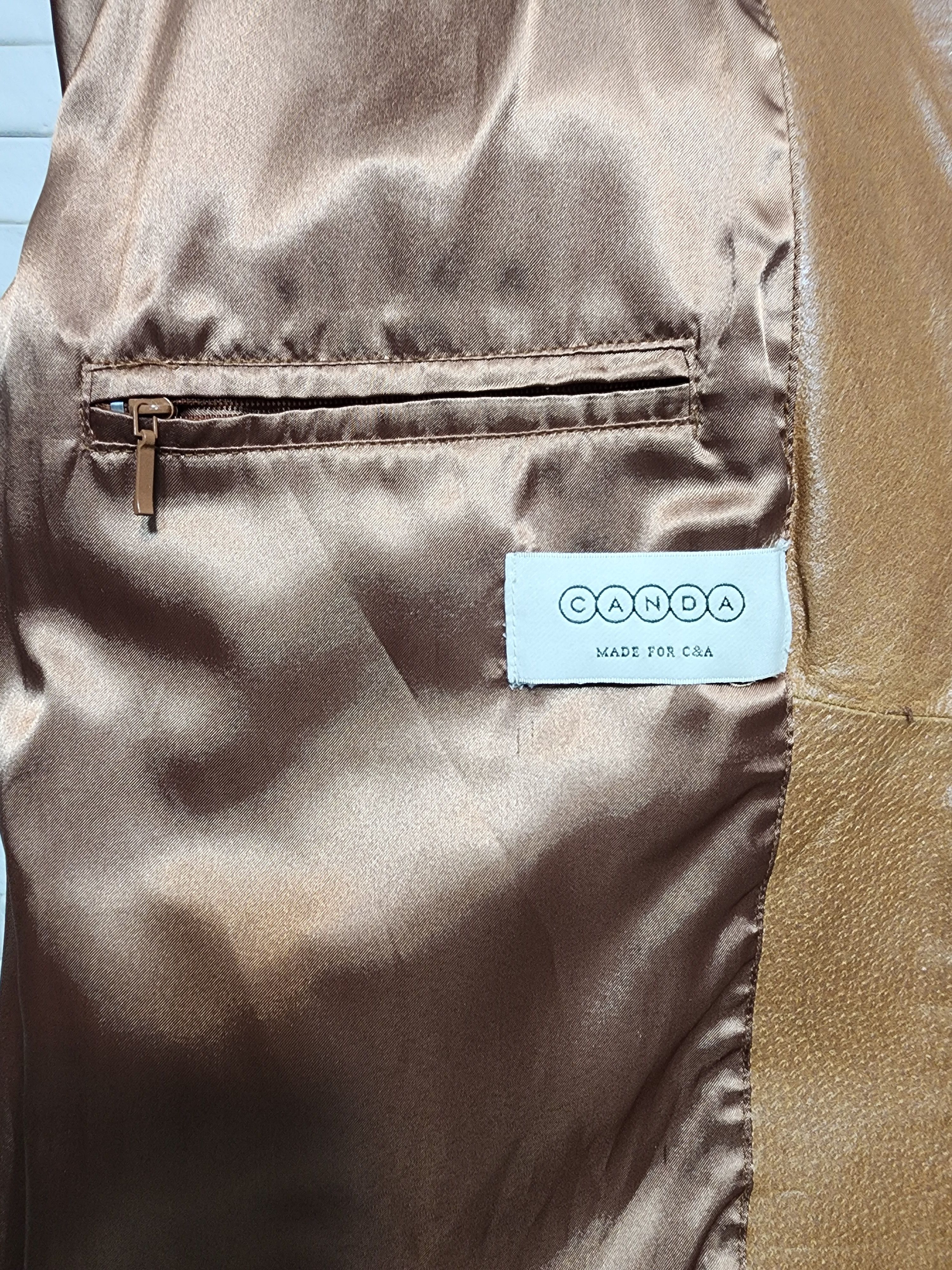 Other Brown Leather Jacket: Women's Zip-Up, Medium Softness Size XL / US 12-14 / IT 48-50 - 9 Thumbnail