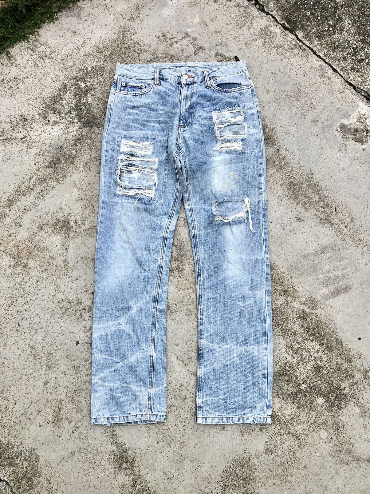 Hypebeast × If Six Was Nine RIPPED DISTRESSED JEANS Size 30" / US 8 / IT 44 - 1 Thumbnail