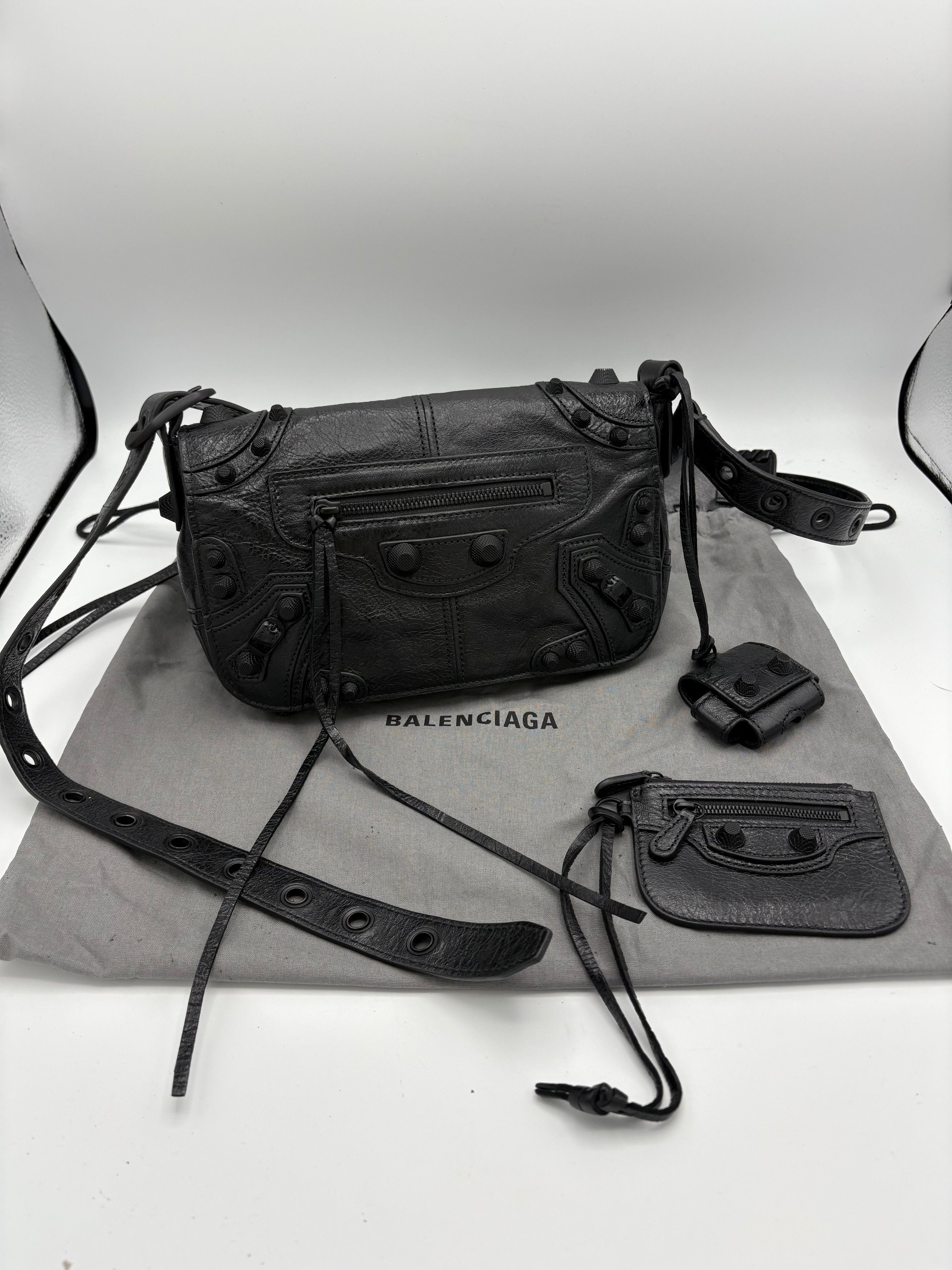 Balenciaga Balenciaga Men’s Le Cagole Flap Bag XS Size ONE SIZE - 3 Thumbnail