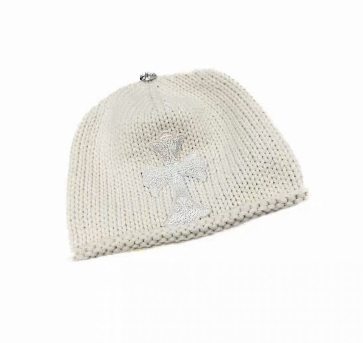 Chrome Hearts Beaded cross cashmere beanie Size ONE SIZE - 1 Thumbnail