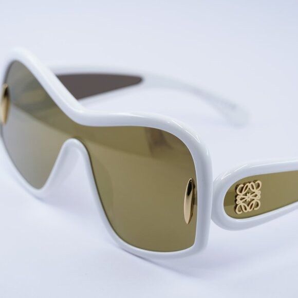Loewe Loewe LW40131I 25G Sunglasses White Shield Frame, Brown Size ONE SIZE - 8 Thumbnail