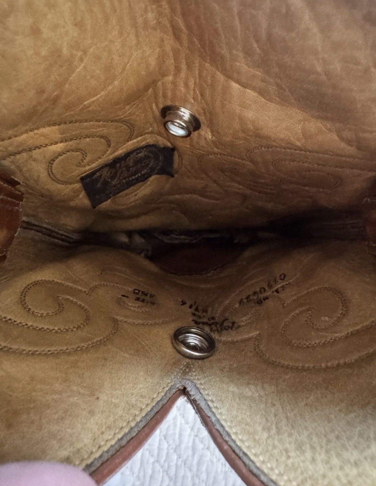 Tony Lama Vintage Tony Lama Leather Boot Purse Western Cowgirl USA Size ONE SIZE - 7 Thumbnail