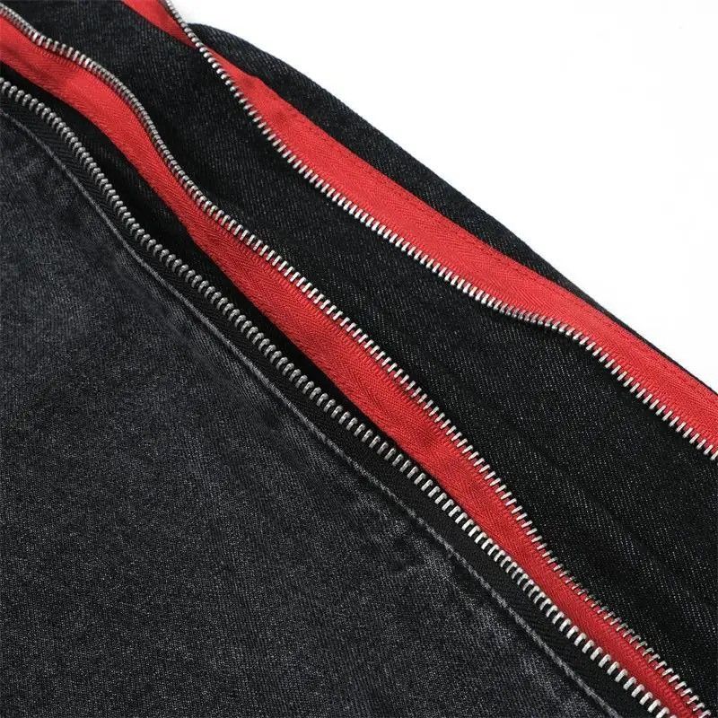 Designer × Japanese Brand Streetwear Fashion Side Zipper Oversized Jeans Pants Size US 31 - 9 Thumbnail