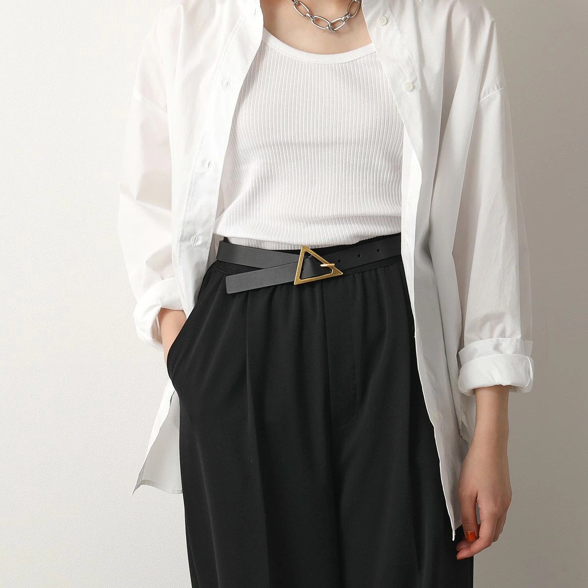 Bottega Veneta o1n1vont0825 Size: 80 / Belt in Black Size ONE SIZE - 2 Thumbnail