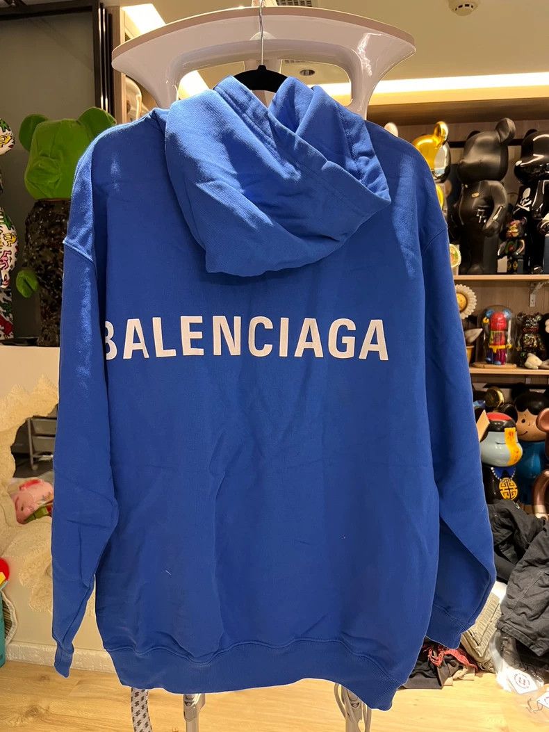 Balenciaga Balenciaga Blue Back Letter Hoodie Size US S / EU 44-46 / 1 - 2 Thumbnail