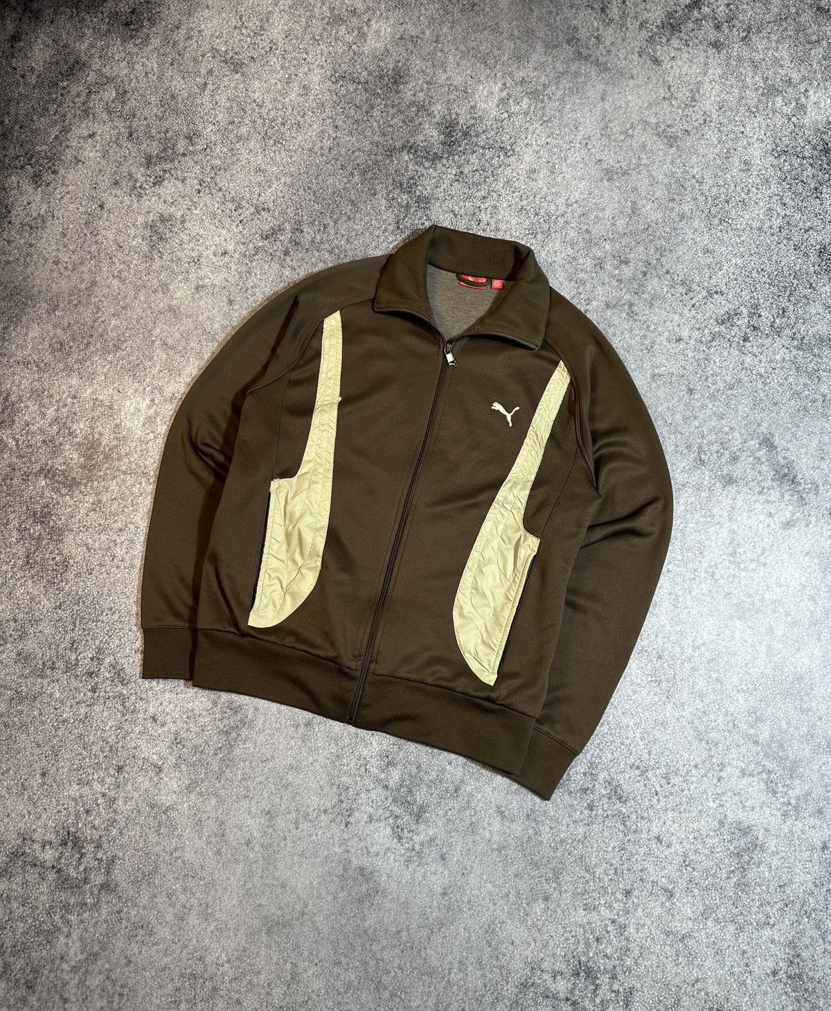 Puma × Vintage Vintage Puma Brown Zip Up Jacket Streetwear Very Rare 90s M Size US M / EU 48-50 / 2 - 1 Thumbnail