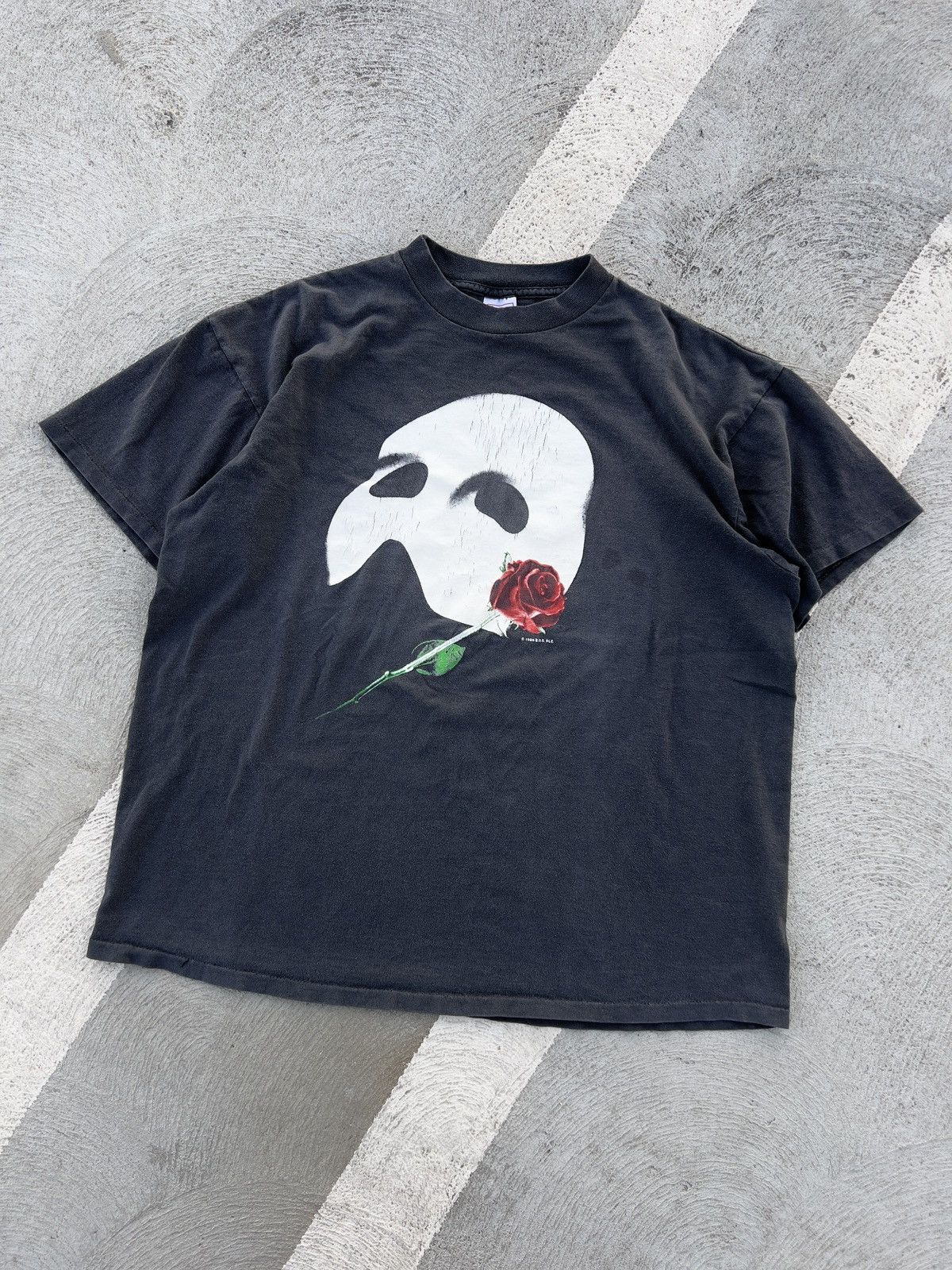 image of Kanye West x Vintage 1988 Phantom Of The Opera Manchester Kanye Style in Black, Men's (Size XL)