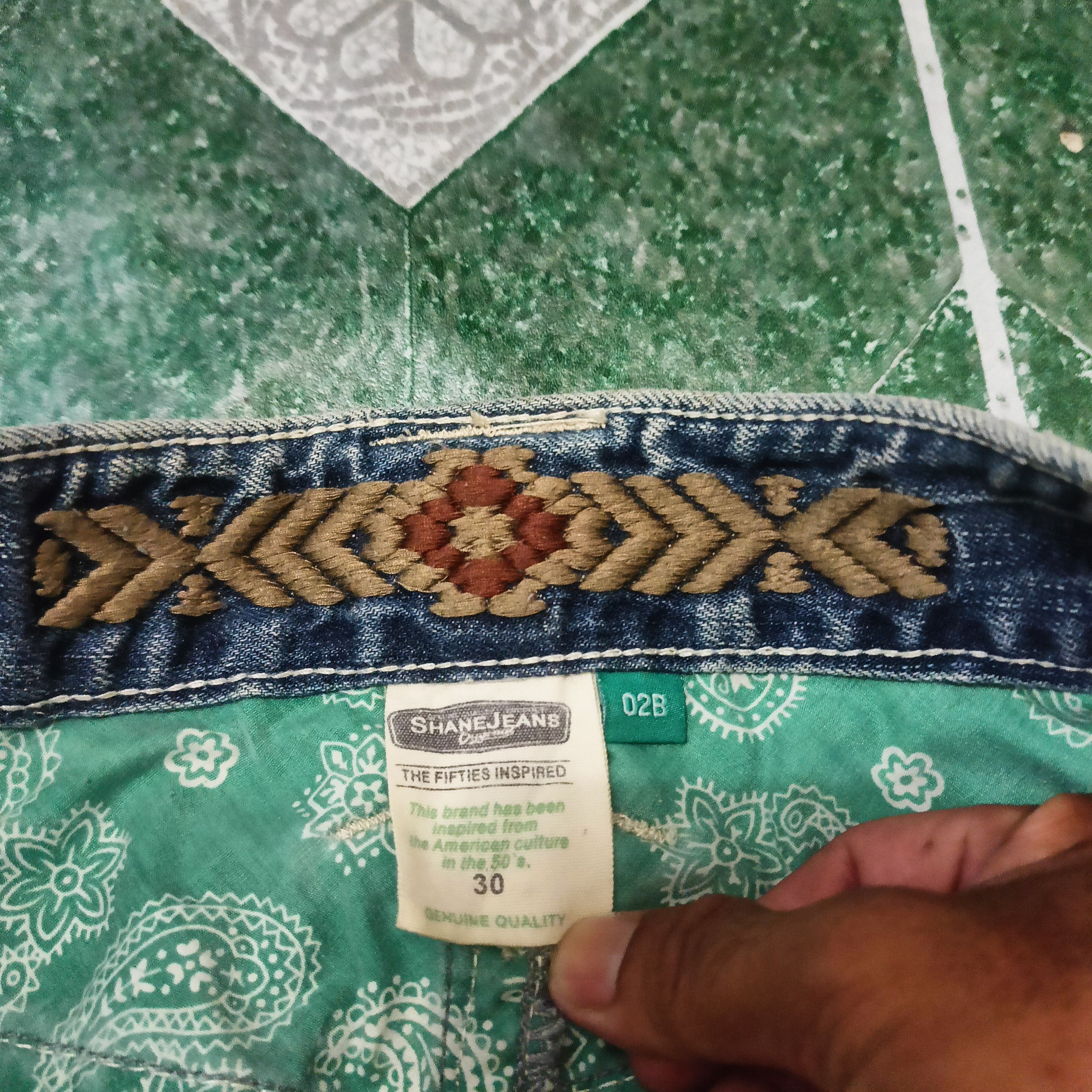 Who Decides War Japanese Shane jeans distressed white stitch Flared jeans Size US 30 / EU 46 - 6 Thumbnail