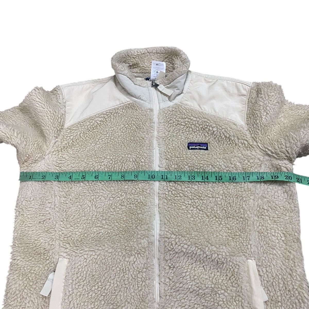Patagonia Vintage Patagonia Retro-X Jacket Full Zip Natural Beige Size L / US 10 / IT 46 - 12 Thumbnail