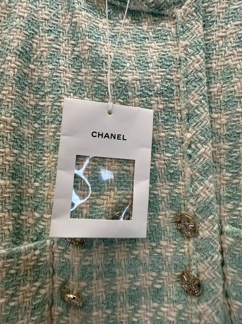 Chanel Chanel 23s bubble green jacket Size XXS / US 00 / IT 34 - 4 Thumbnail