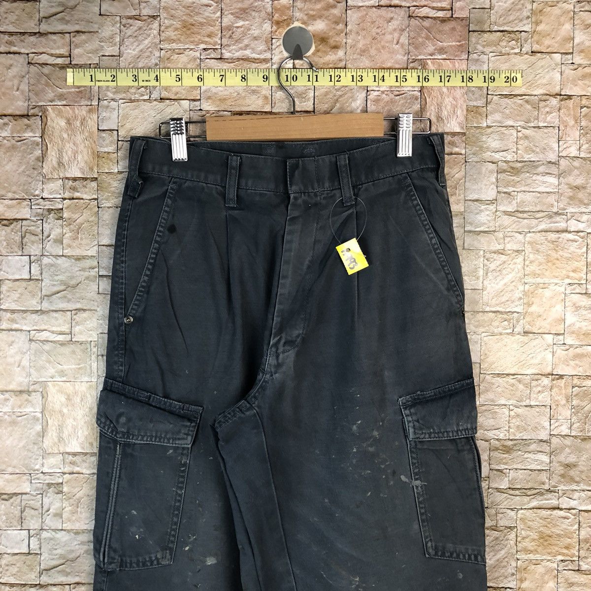 Japanese Brand × Vintage G.Ground faded ripped patchwork Cargo Pants #A993 Size US 29 - 4 Thumbnail
