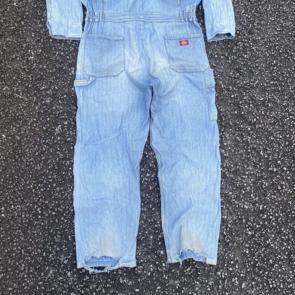 Dickies × Vintage Vintage Dickies Spalter Distrressed CoverAll Denim Size US 41 - 13 Thumbnail