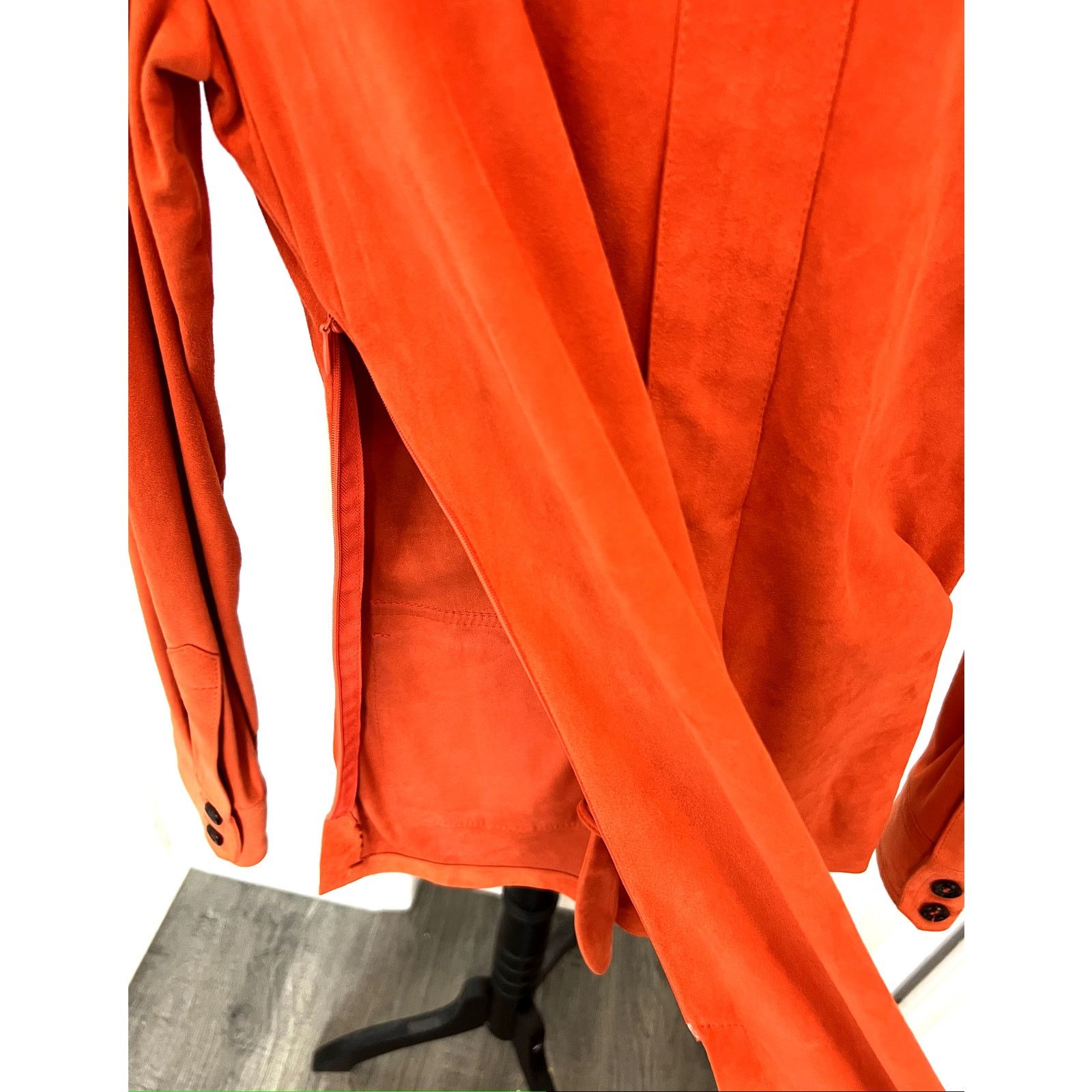 STRENESSE Strenesse Gabriele Strehle orange lace lambskin blouse y2k 4 Size S / US 4 / IT 40 - 7 Thumbnail