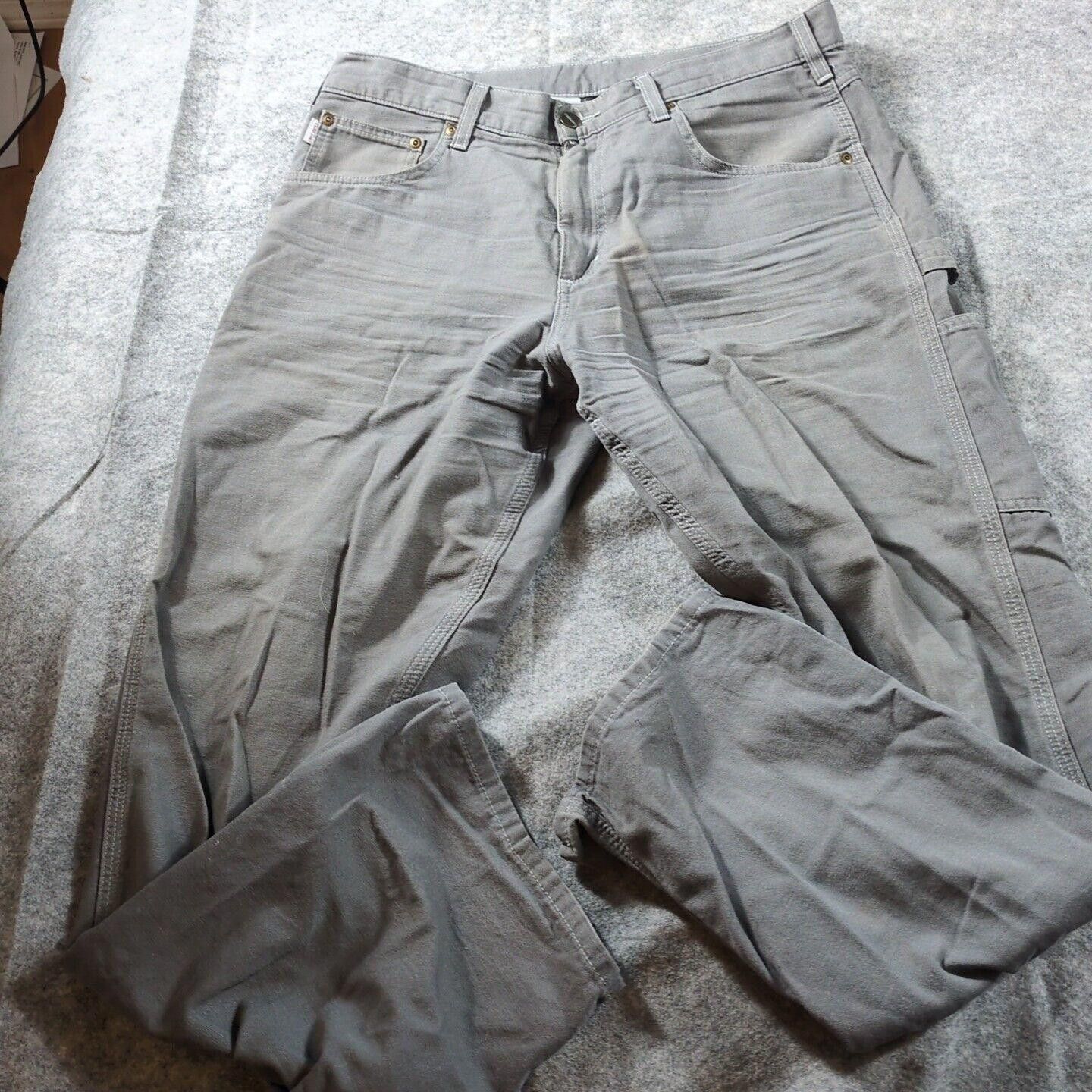 Carhartt Carhartt Carpenter Pants Men 34x32 Loose Fit Gray Canvas Size US 34 / EU 50 - 1 Thumbnail
