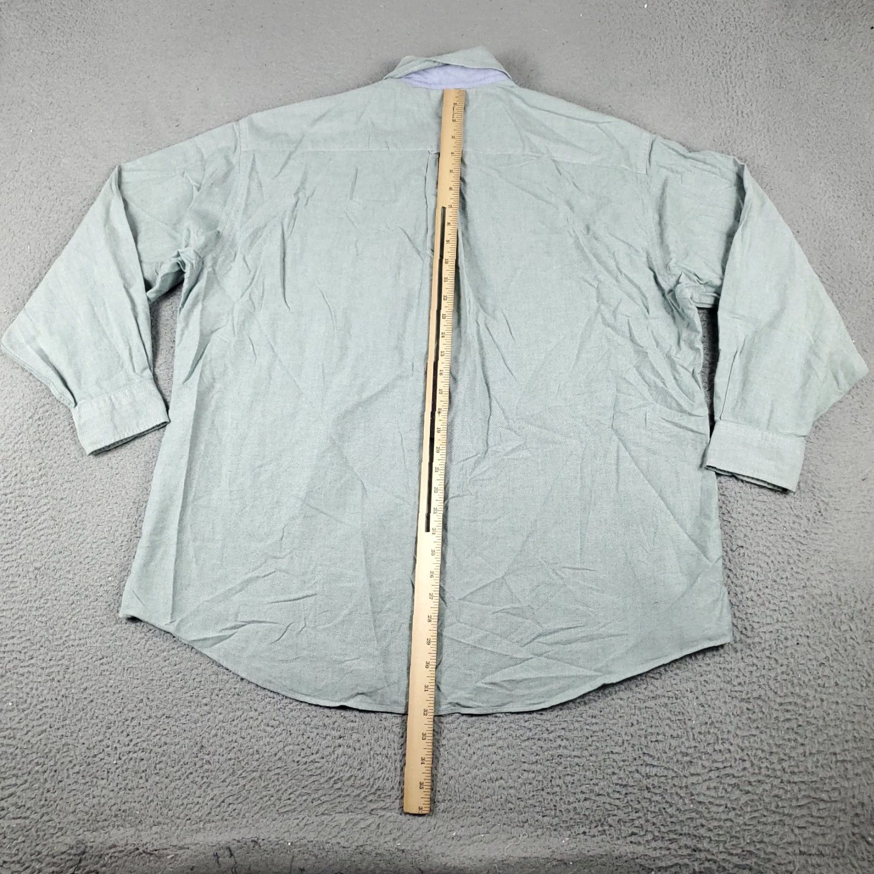 Tommy Hilfiger Tommy Hilfiger Dress Shirt Mens 17 Green Check Button-Down Long Sleeve Regular 100% Cotton Vintage? No (but used) — 17 Neck Size Mens Shirt Size 46R - 5 Thumbnail
