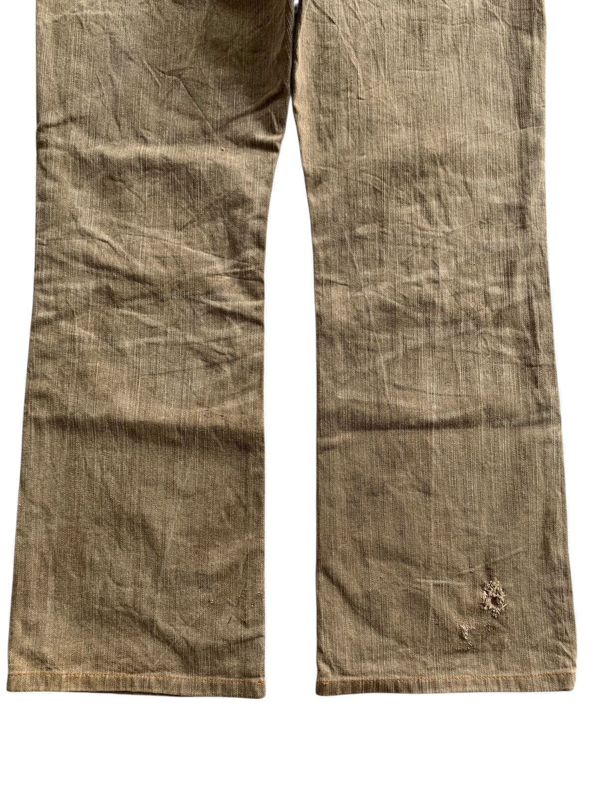 Edwin FLARE EDWIN XV BUCKLE BACK RUSTY JAPANESE DISTRESSED DENIM Size US 33 - 7 Thumbnail
