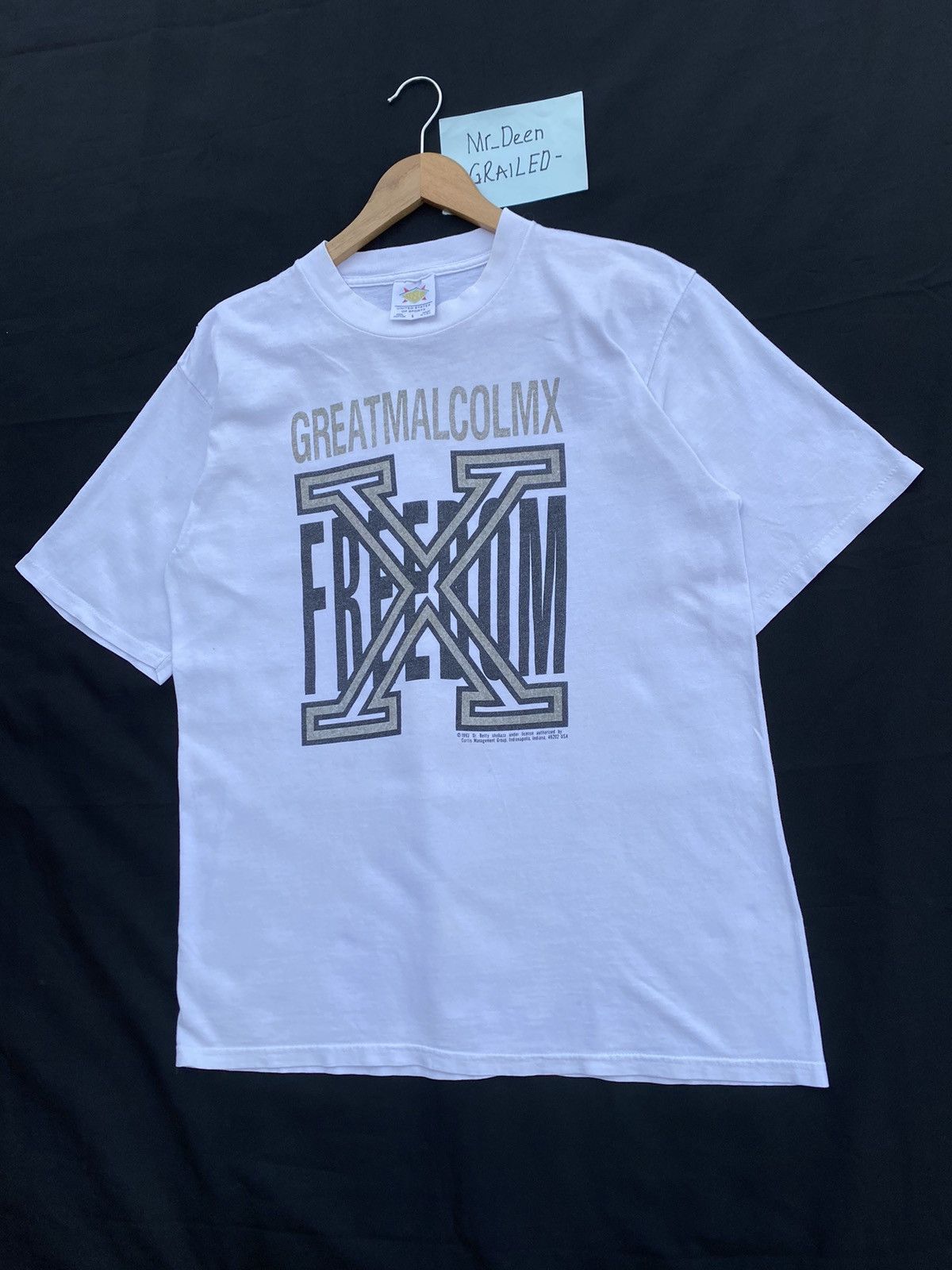 Vintage Rare Vintage Great Malcolmx Freedom US Sports Tshirt Size US L / EU 52-54 / 3 - 3 Thumbnail