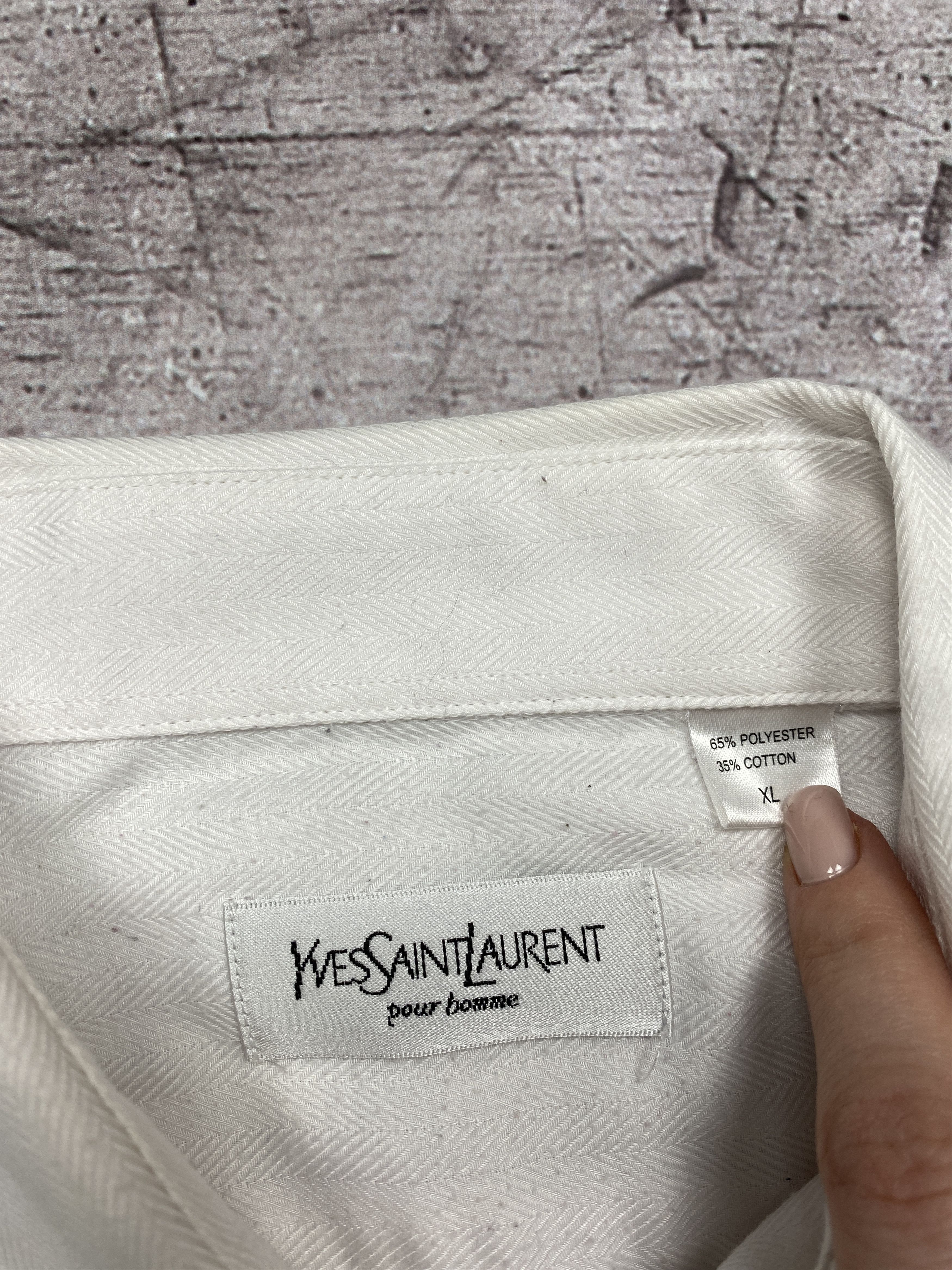 Yves Saint Laurent Vintage Yves Saint Laurent Short Sleeve Shirt YSL Size US XL / EU 56 / 4 - 4 Thumbnail