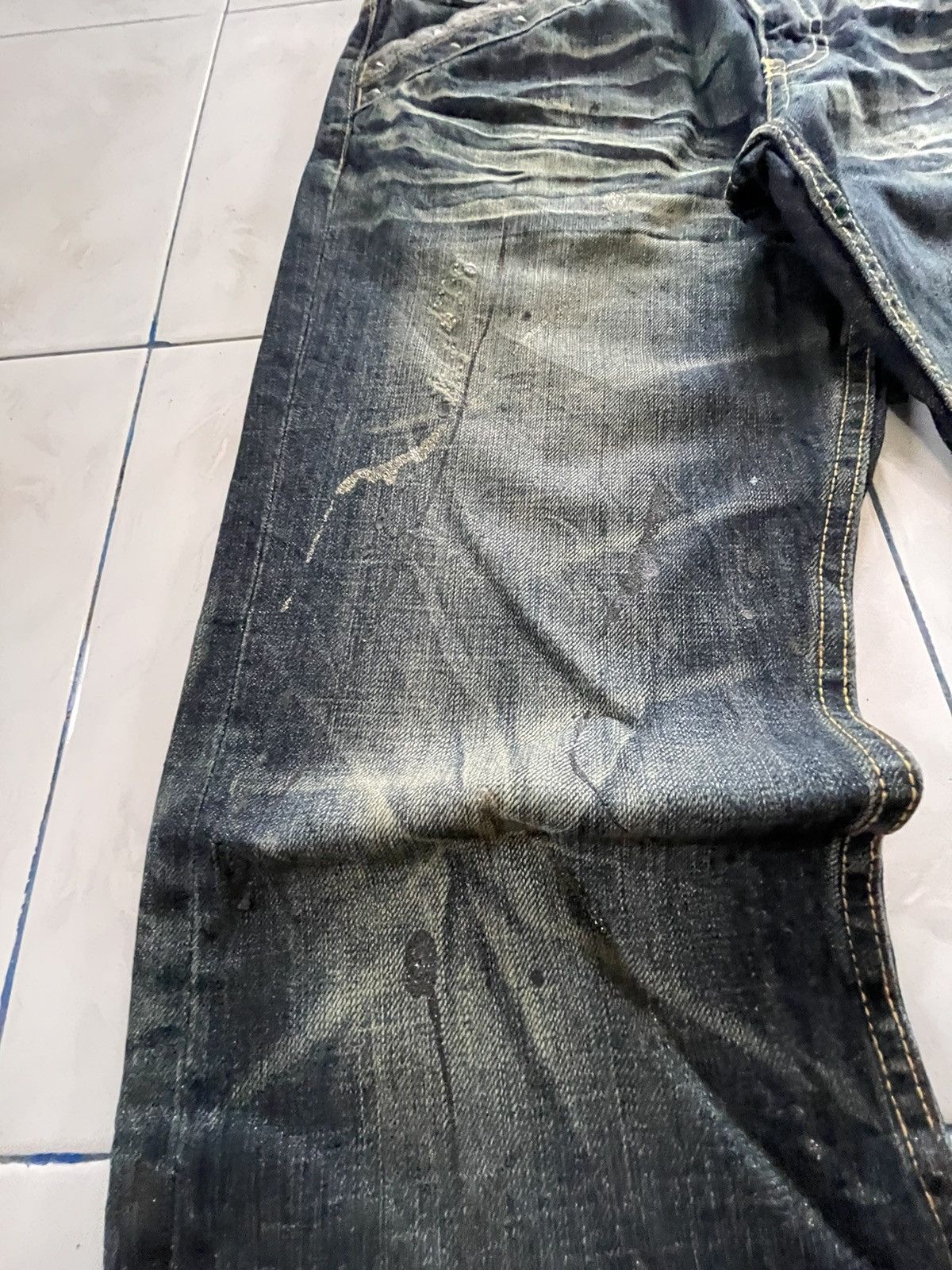 If Six Was Nine Shredded Studded Distressed Painter Japanese Brand Jeans Size US 32 / EU 48 - 13 Thumbnail