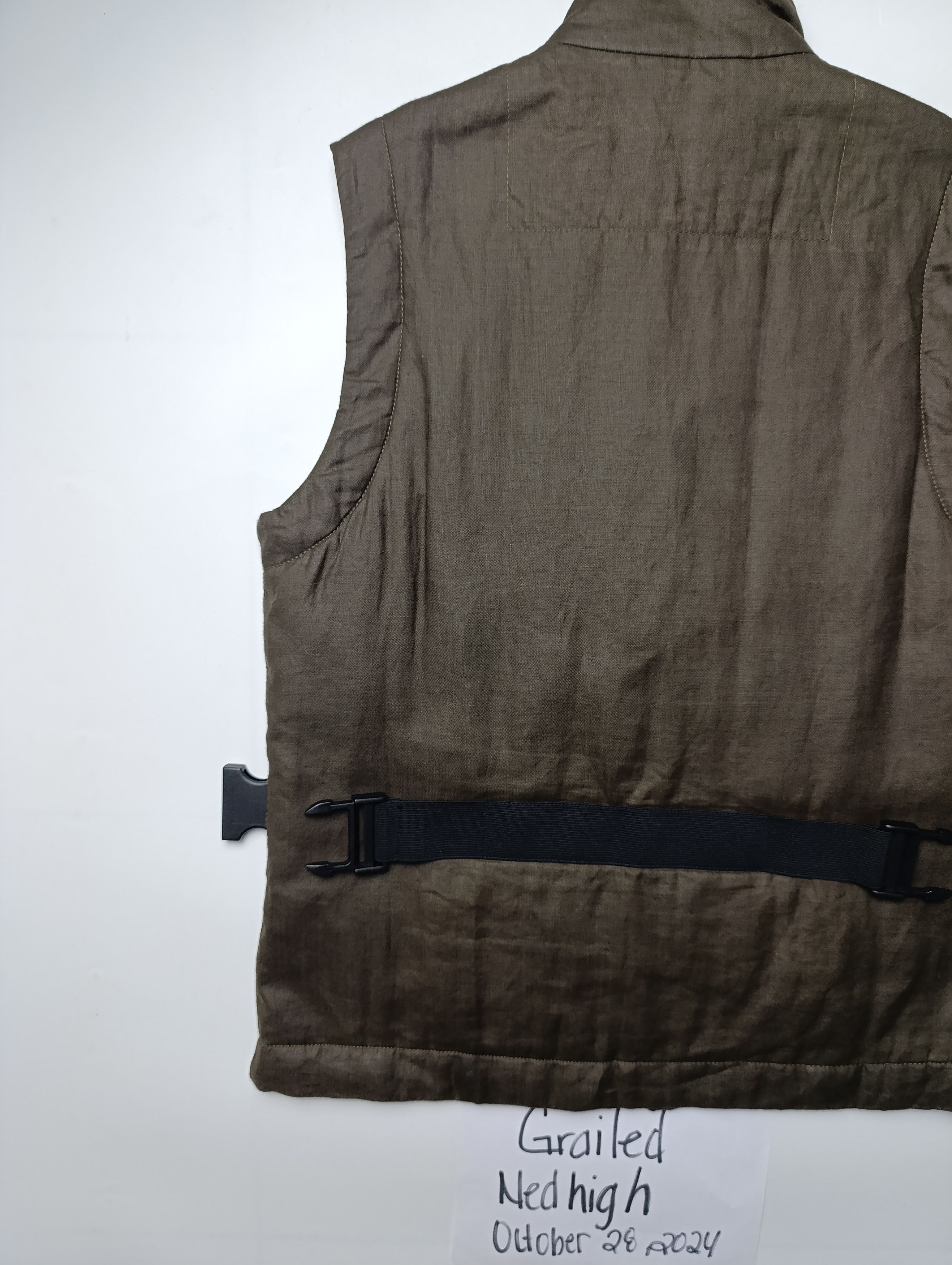 Dirk Bikkembergs 90's DIRK BIKKEMBERGS LINEN BUCKLE VEST Size US S / EU 44-46 / 1 - 6 Thumbnail