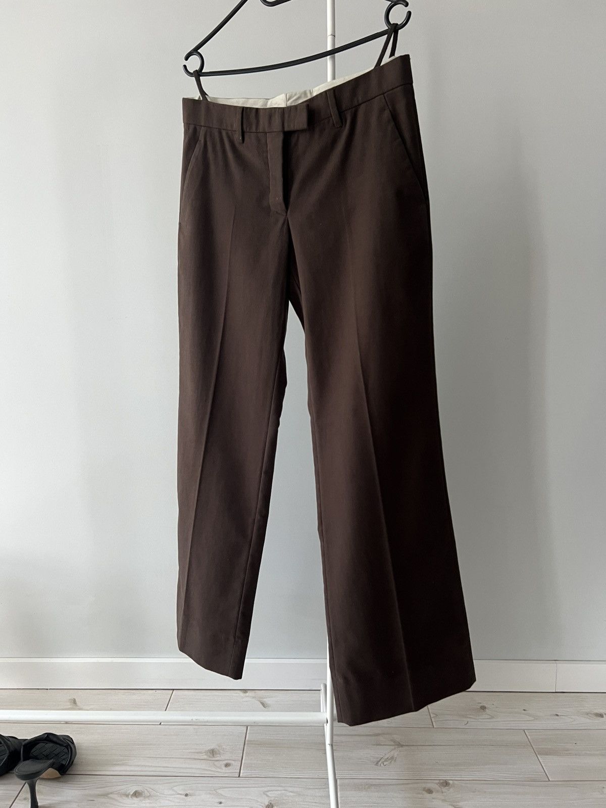 Helmut Lang Helmut Lang Archive Straight Brown Pants Designer Vintage Size US 28 / EU 44 - 3 Thumbnail