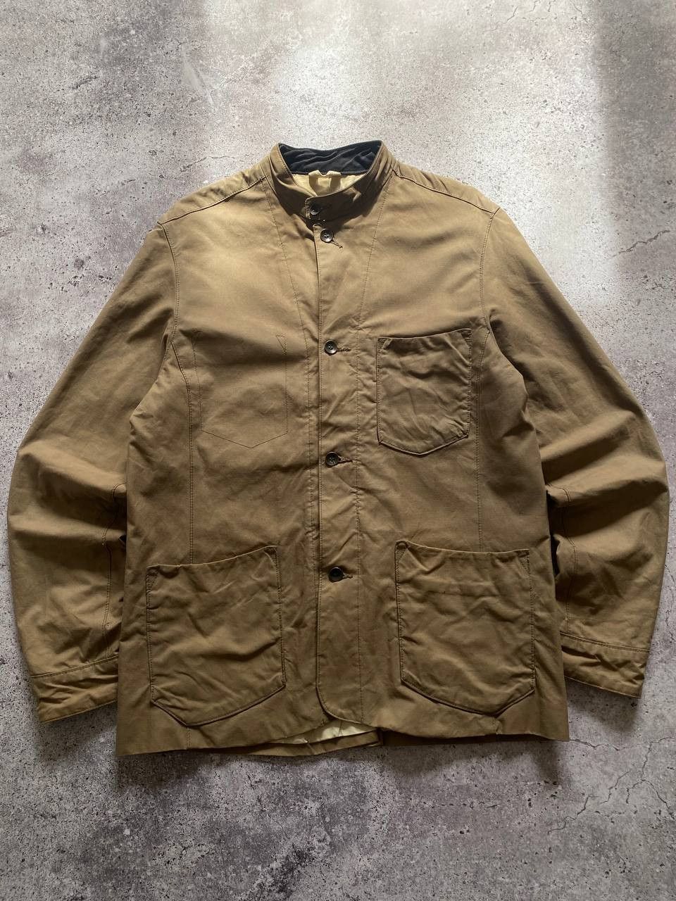 image of Archival Clothing x Rag Bone Vintage Rag & Bone Waxed Archive Hunting Jacket Usa in Beige (Size XL)