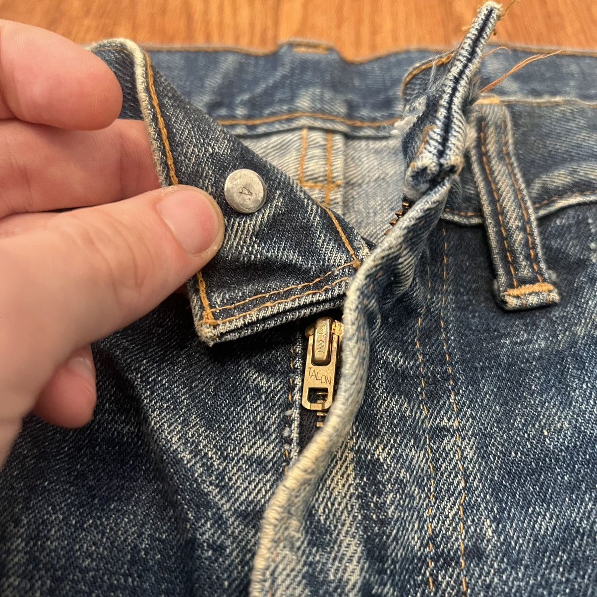 Levi's Vintage Levi’s 505 60s Big E Talon Zipper Size US 33 - 6 Thumbnail
