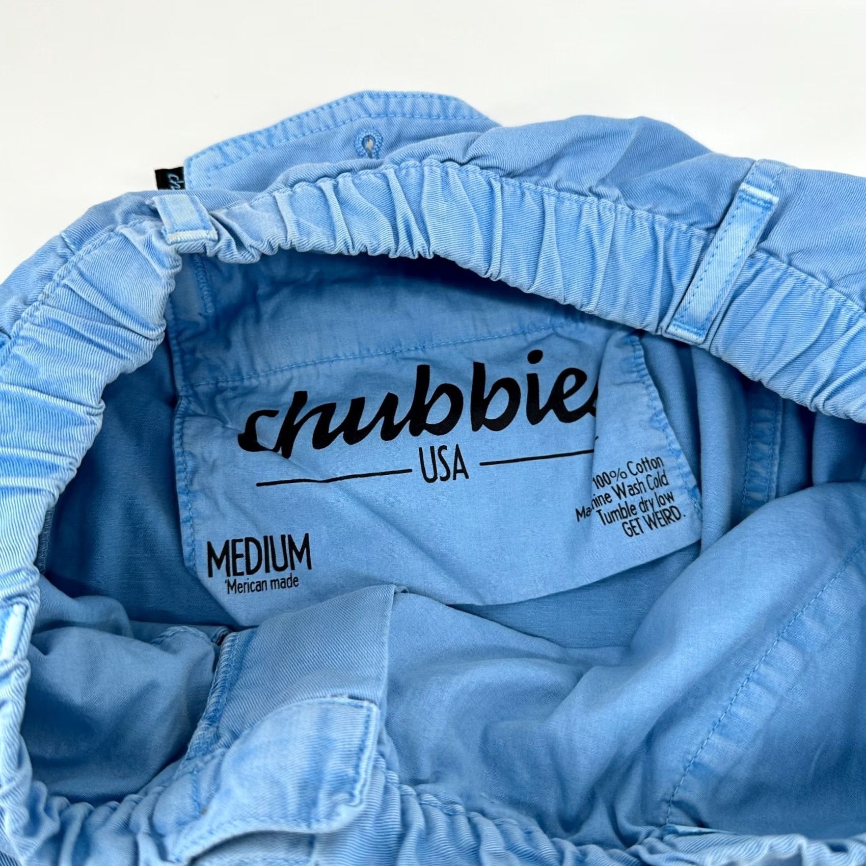 Chubbies Chubbies Chino Shorts Blue Women's M Cotton Stretch Slash Pockets Size 32" / US 10 / IT 46 - 6 Thumbnail
