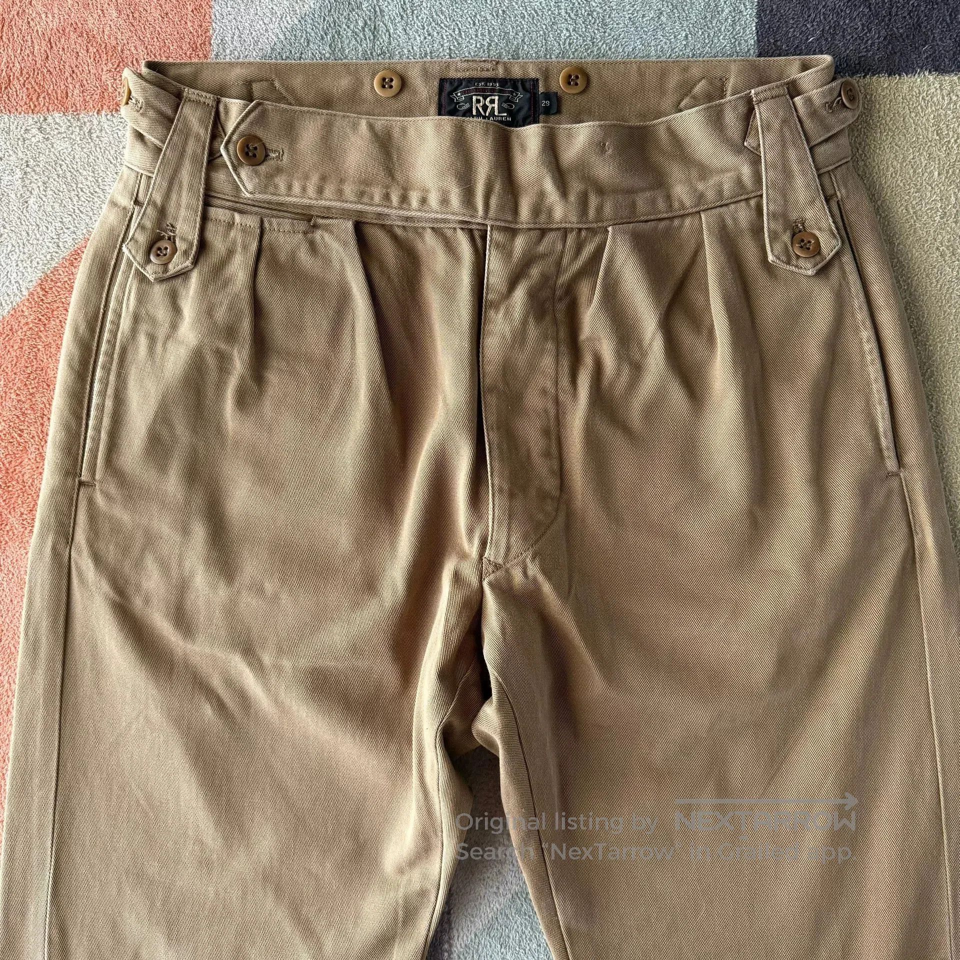 RRL Ralph Lauren RRL Ralph Lauren Double RL Khaki Military Pants. Size US 29 - 3 Thumbnail