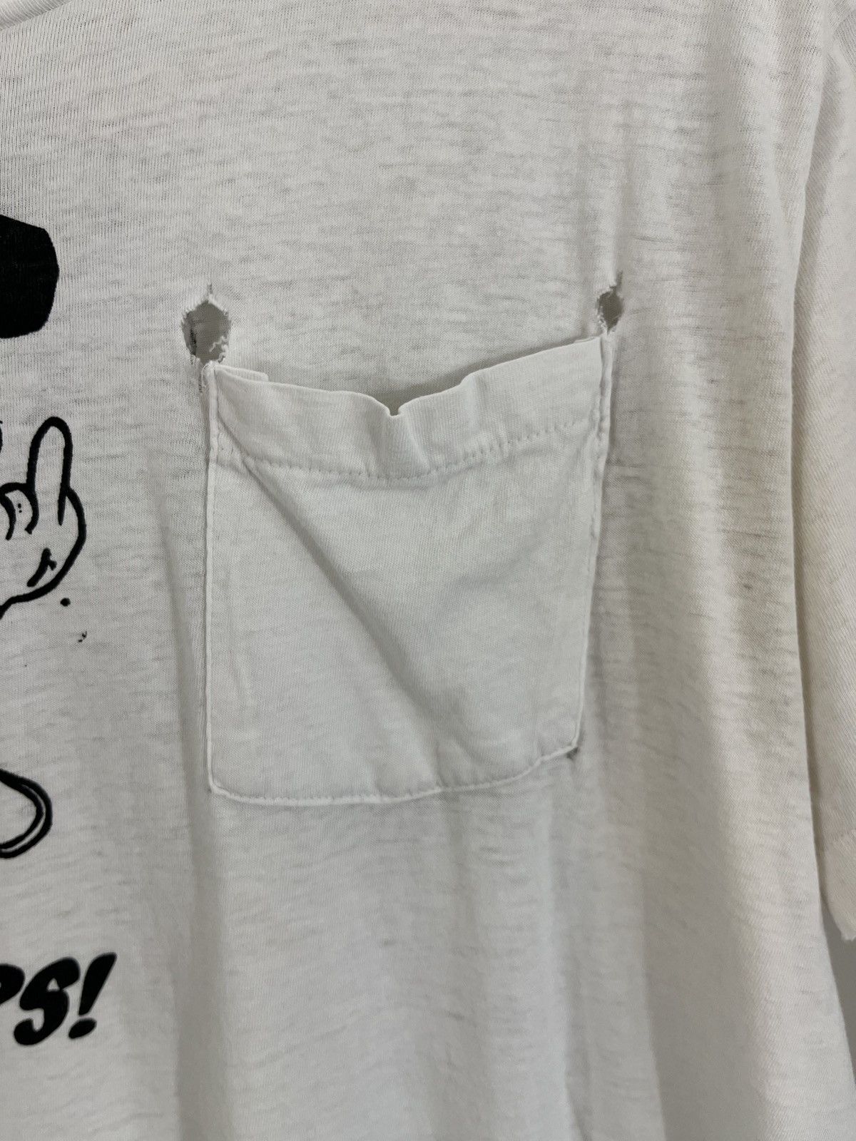 Vintage Single Stitch FUCK YOU Mickey Mouse Disney Thrashed Tee Size US L / EU 52-54 / 3 - 8 Thumbnail