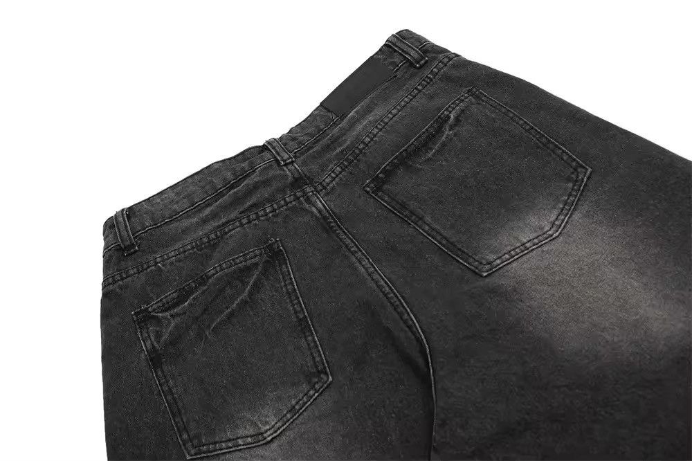 Designer × Vintage Moustache Effect Wide Leg Jean Size US 27 - 7 Thumbnail