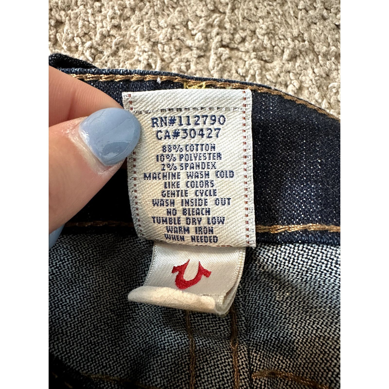 True Religion True Religion Joey Mid-Rise Denim Flare Jeans Blue Womens 27 Size 27" / US 4 / IT 40 - 6 Thumbnail