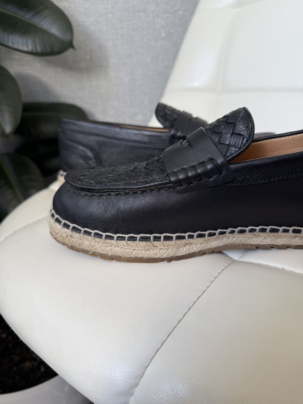 Bottega Veneta Bottega Veneta Woven Leather Loafers Shoes Espadrille Sole Size US 8 / EU 41 - 12 Thumbnail