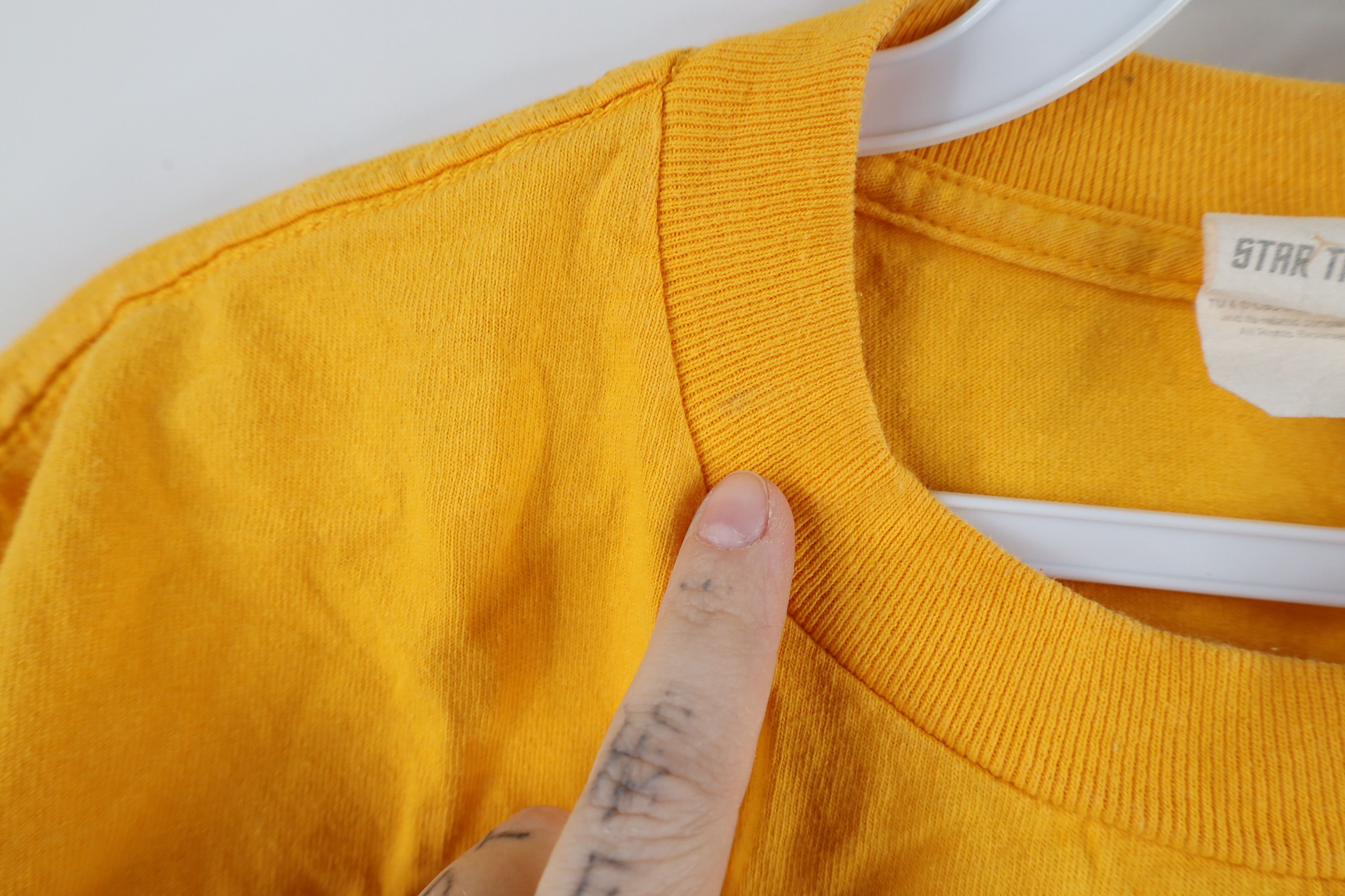 Vintage Vintage 90s Star Trek Short Sleeve T-Shirt Yellow Cotton Size US M / EU 48-50 / 2 - 5 Thumbnail
