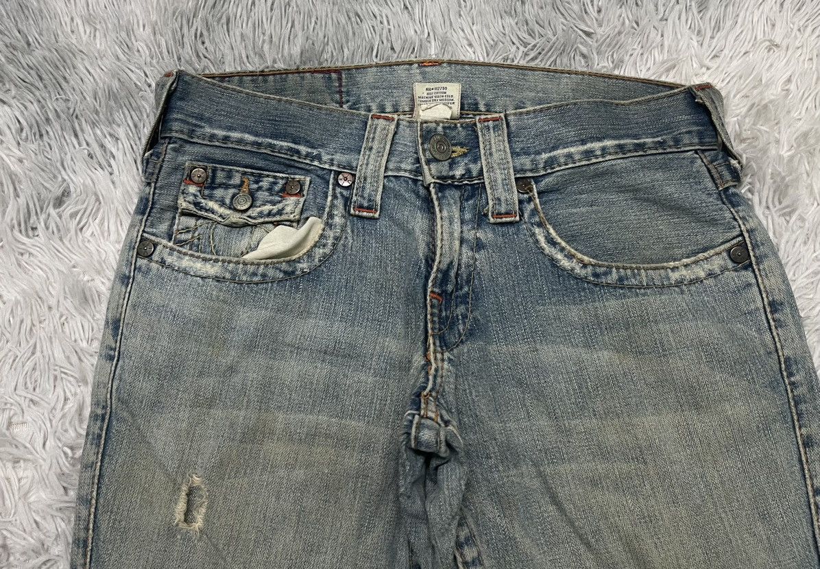 True Religion 90s TRUE RELIGION FLARE DENIM DISTRESSED Size US 30 / EU 46 - 6 Thumbnail