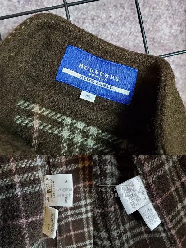 Burberry Burberry Brown Wool Logo Short Cardigan for Women. Size S / US 4 / IT 40 - 8 Thumbnail