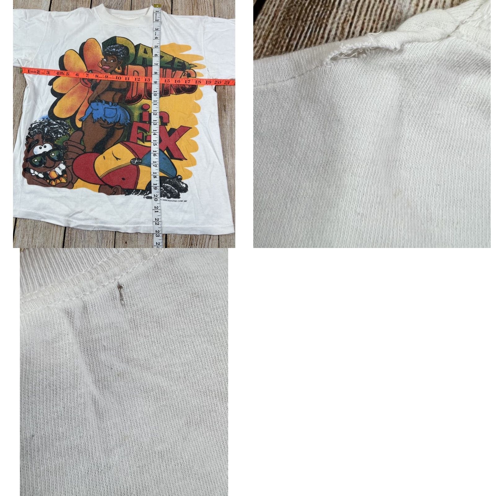 Vintage VINTAGE 90s Dazey Duk's In F-X Duice Rap Hip Hop T Shirt White Medium 1993 Mens Cotton Short Sleeve Crew Neck Graphic Print Size US M / EU 48-50 / 2 - 8 Thumbnail