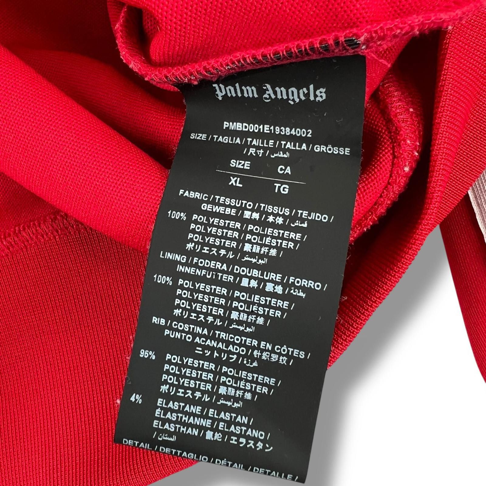 Palm Angels Palm Angels Red Zip Track Jacket Size US XL / EU 56 / 4 - 3 Thumbnail