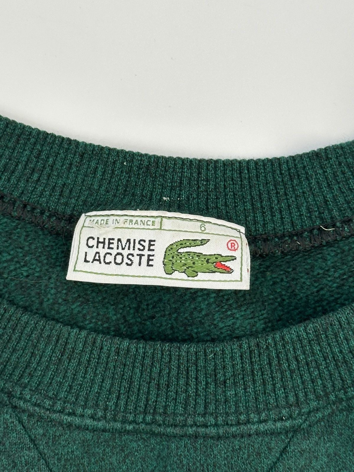 Lacoste 90's Chemise Lacoste Baggy Sweatshirt Logo Green Size US L / EU 52-54 / 3 - 8 Thumbnail